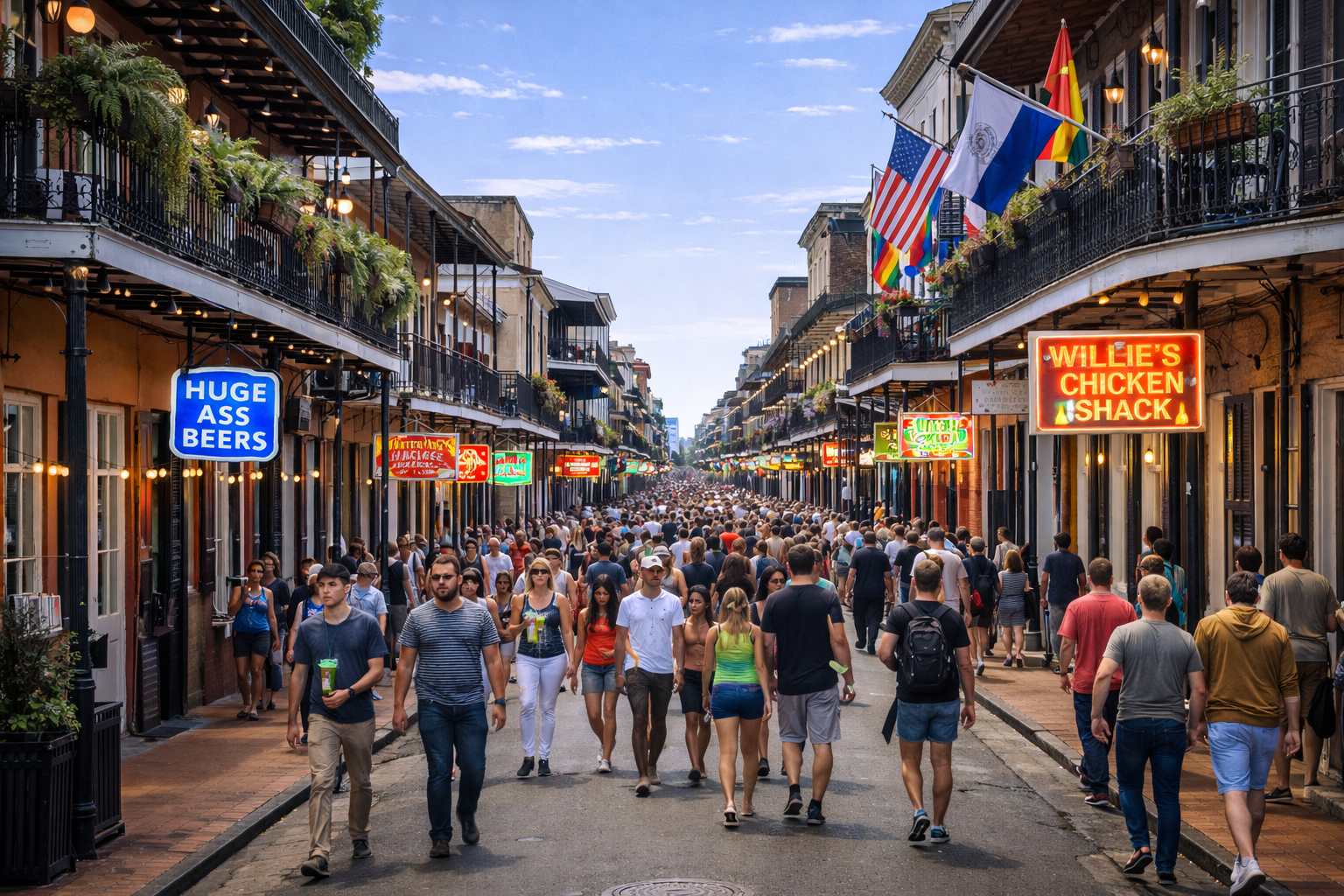 French Quarter, New Orleans city skyline wallpaper at daytime, 1536x1024