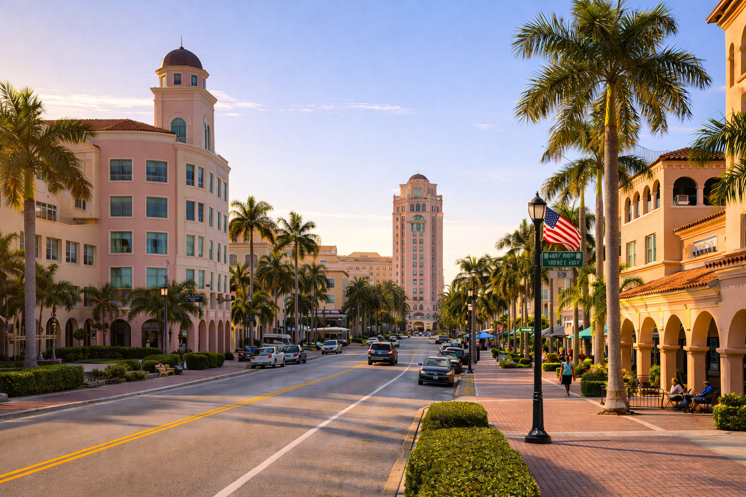 Boca Raton, FL city skyline wallpaper at daytime, 1536x1024