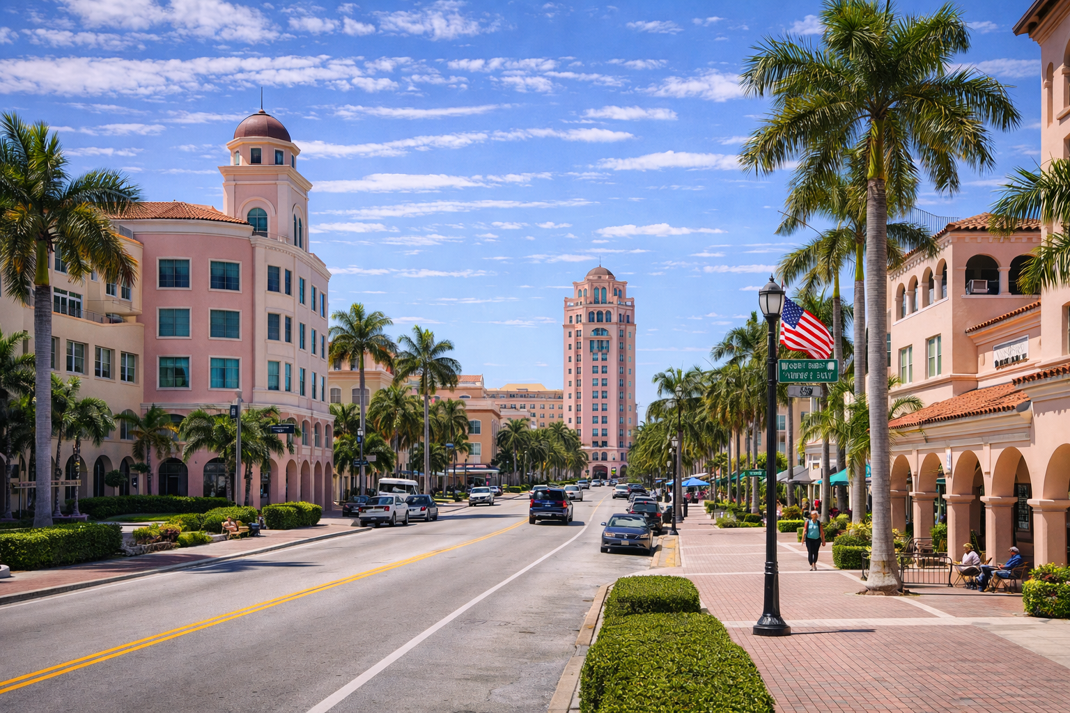 Boca Raton, FL city skyline wallpaper at daytime, 1536x1024
