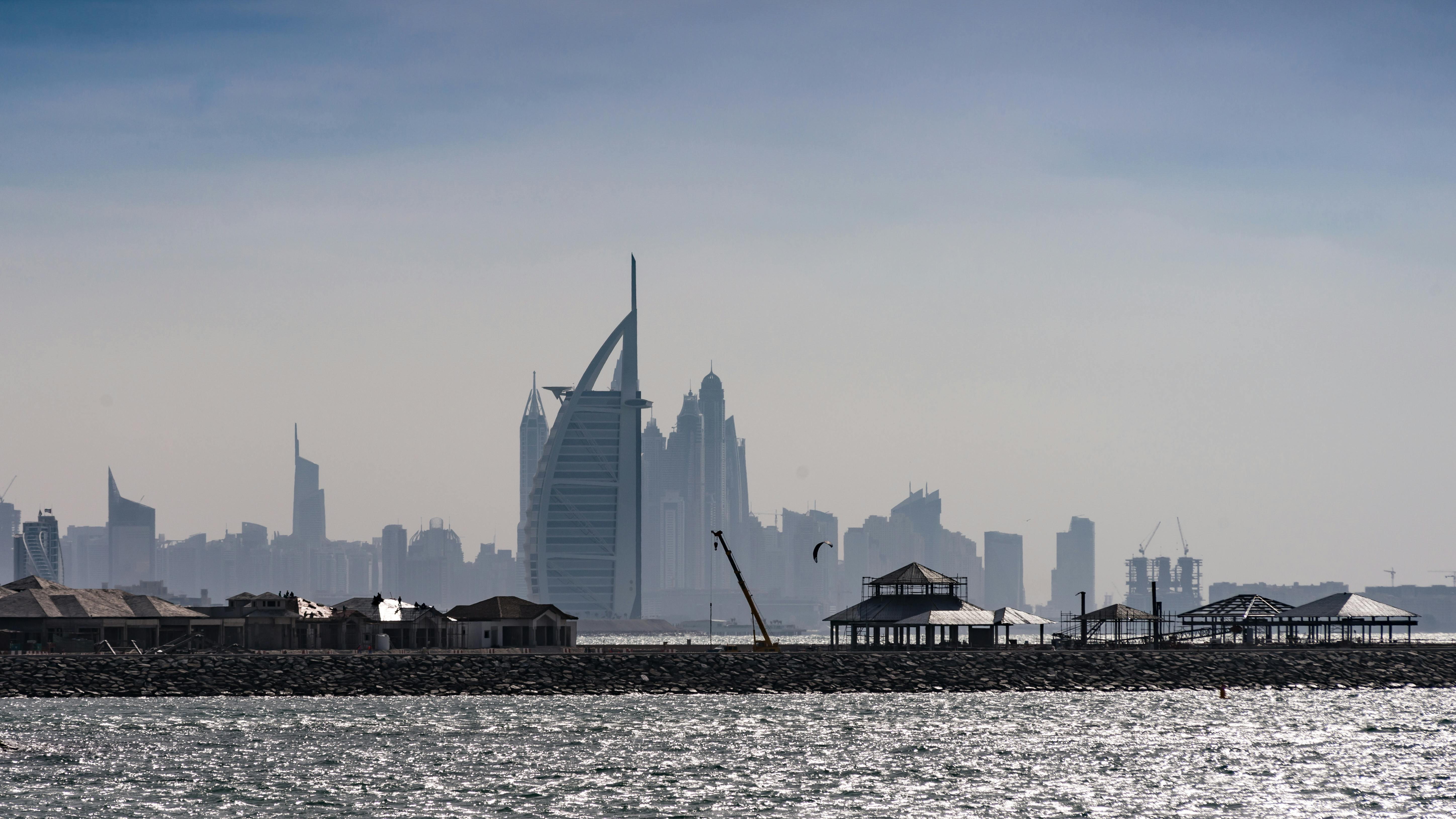 Dubai Skyline city skyline wallpaper, 5791x3257
