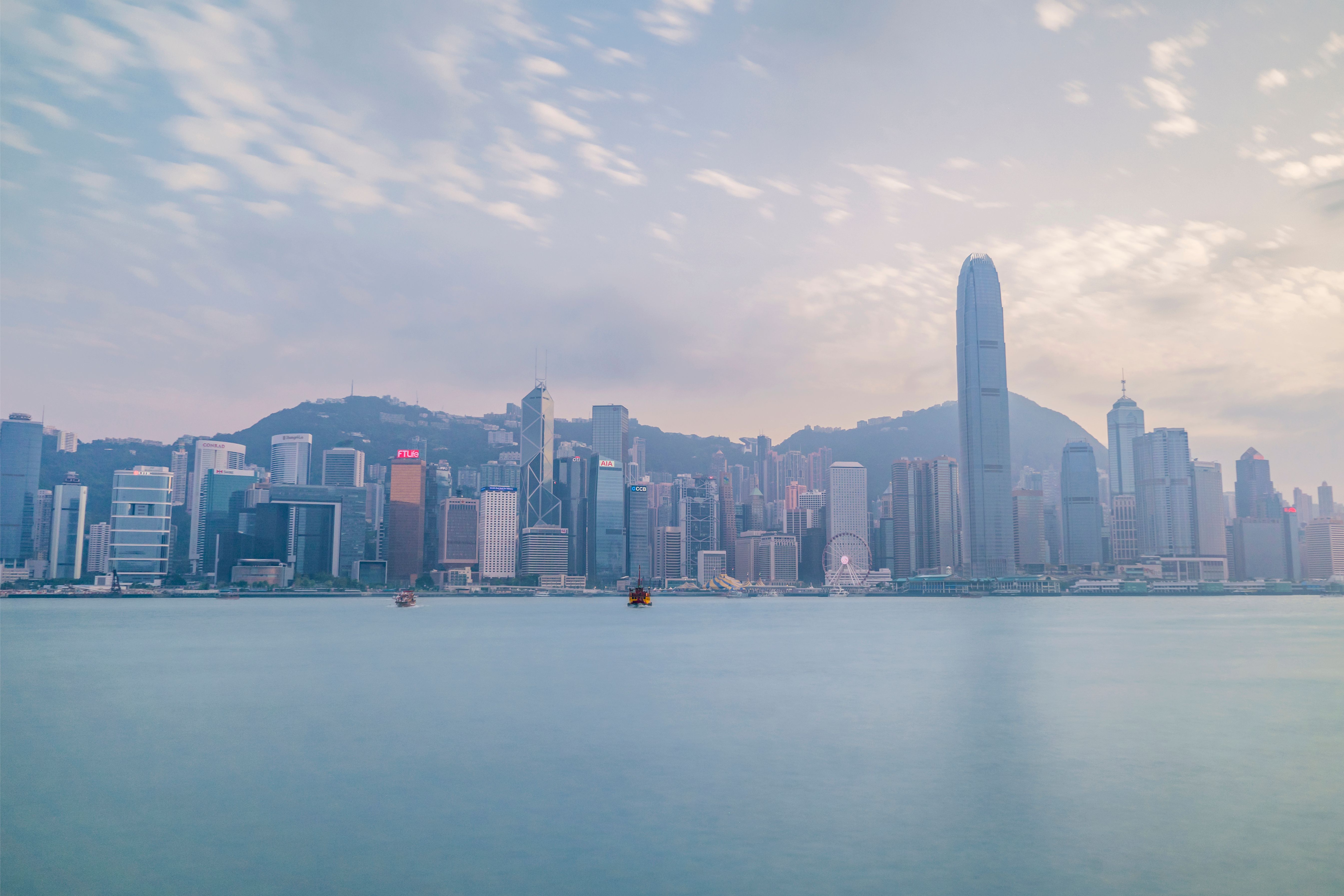 Hong Kong Skyline city skyline wallpaper, 5378x3586