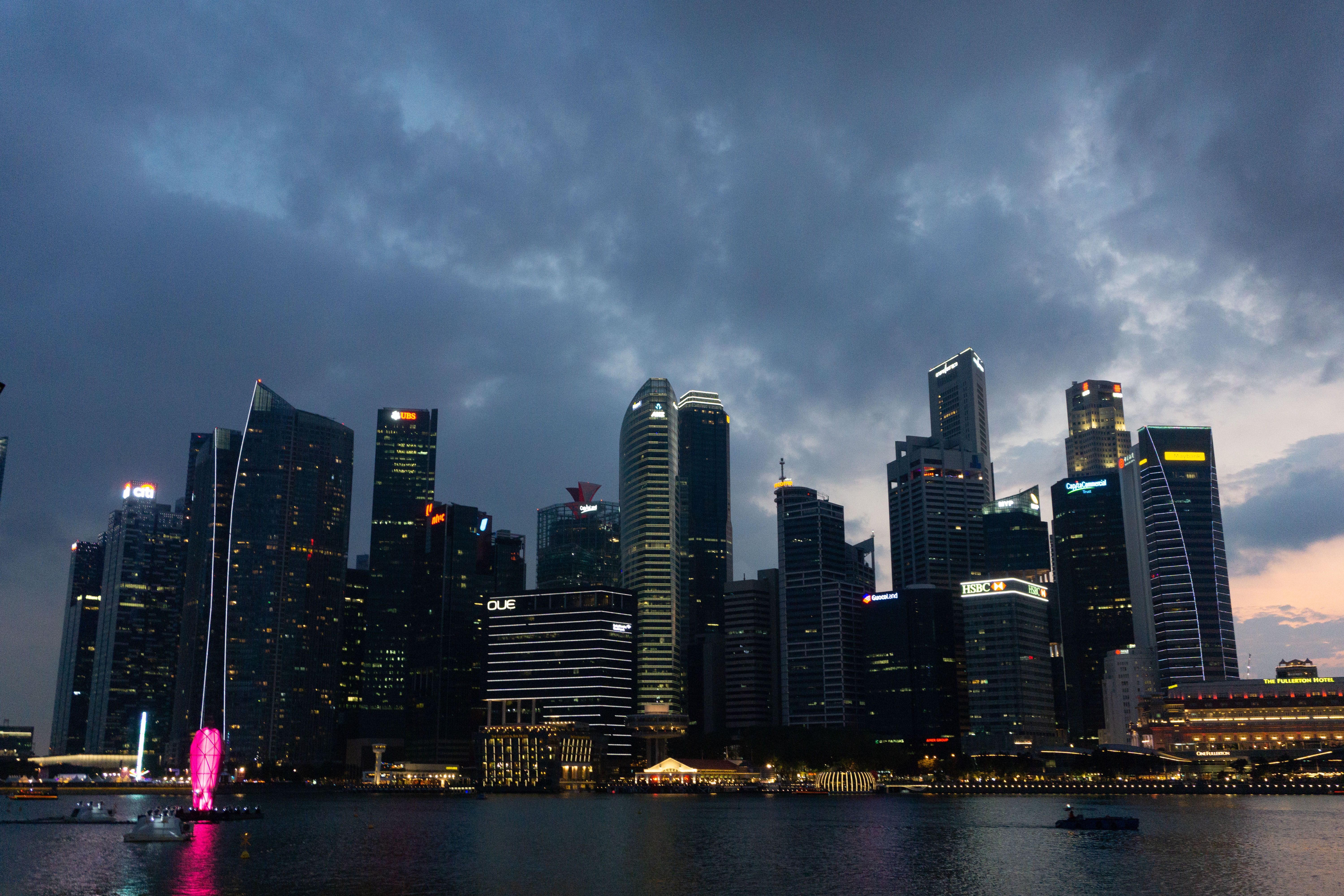 Singapore Skyline city skyline wallpaper, 6000x4000