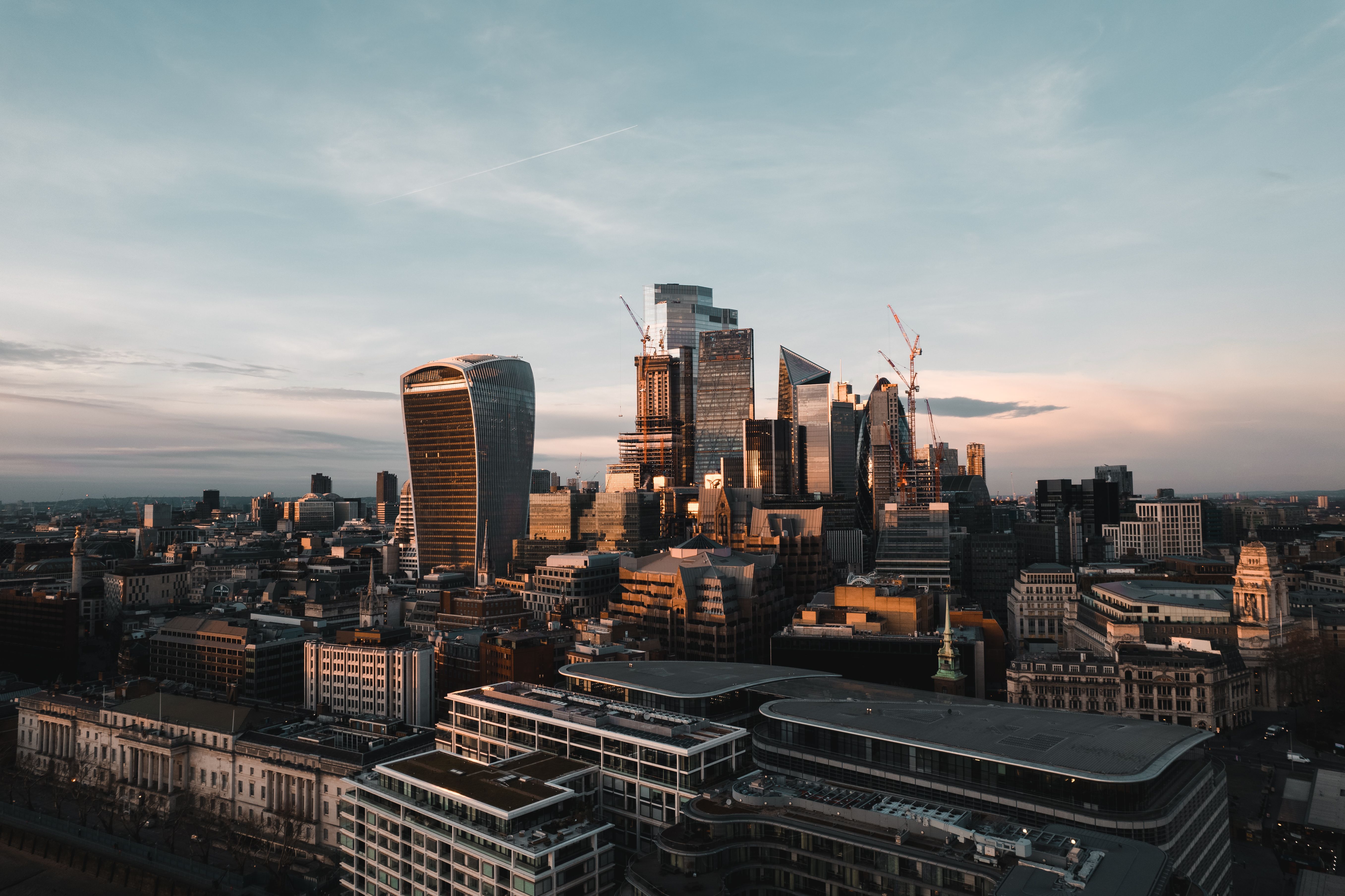 London Skyline city skyline wallpaper, 5428x3616