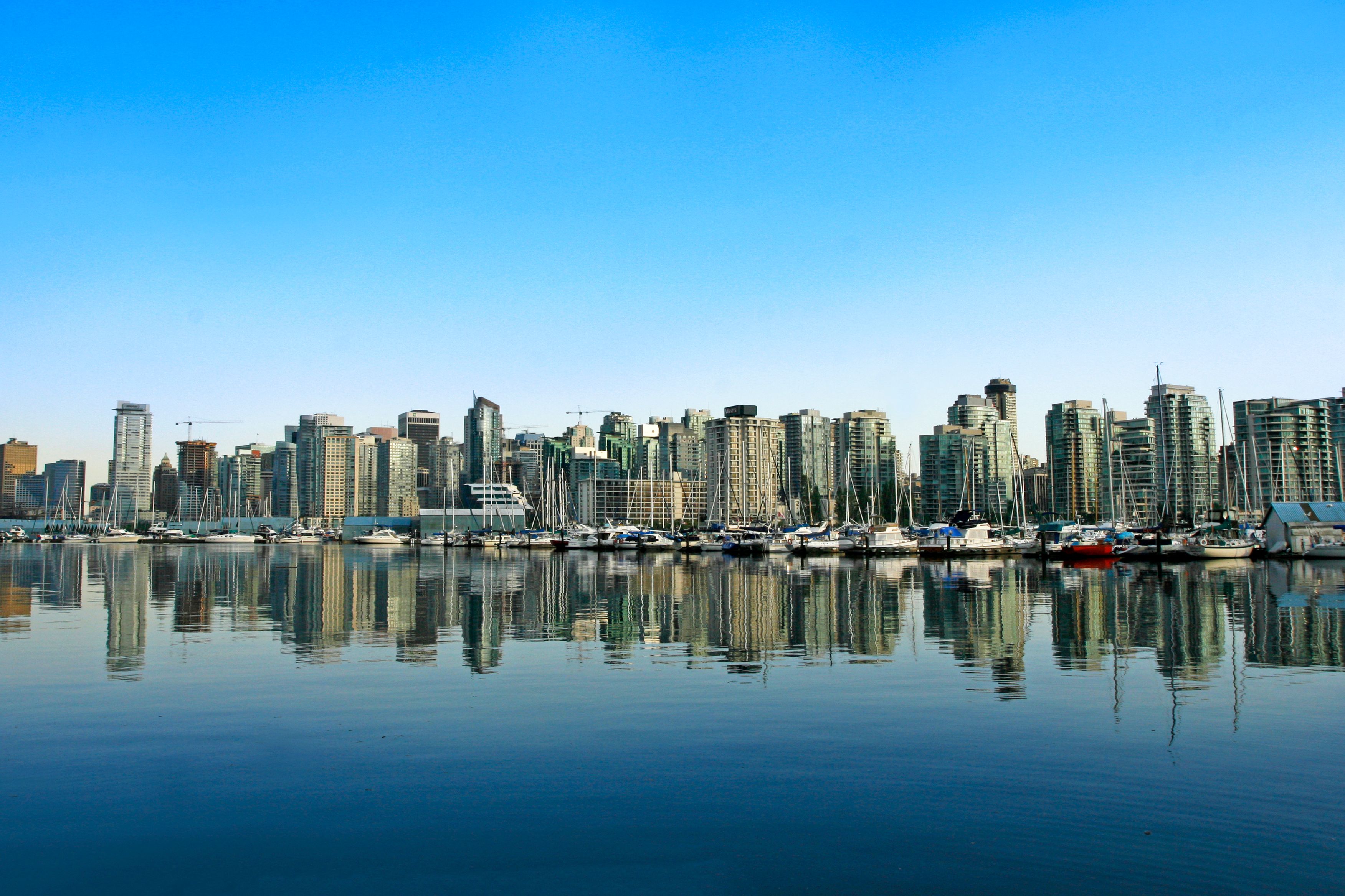 Vancouver, BC city skyline wallpaper, 3504x2336