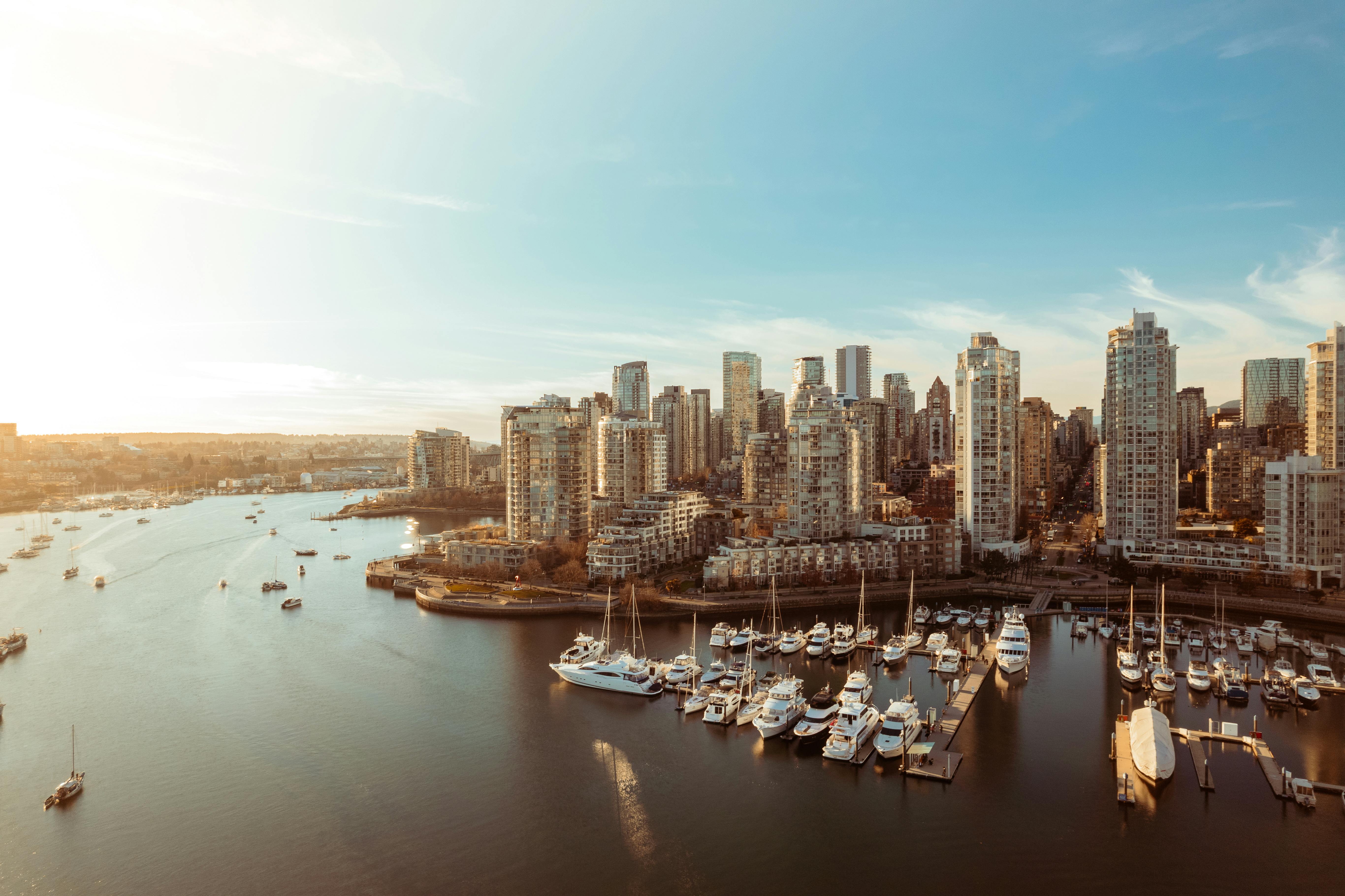 Vancouver, BC city skyline wallpaper, 5464x3640