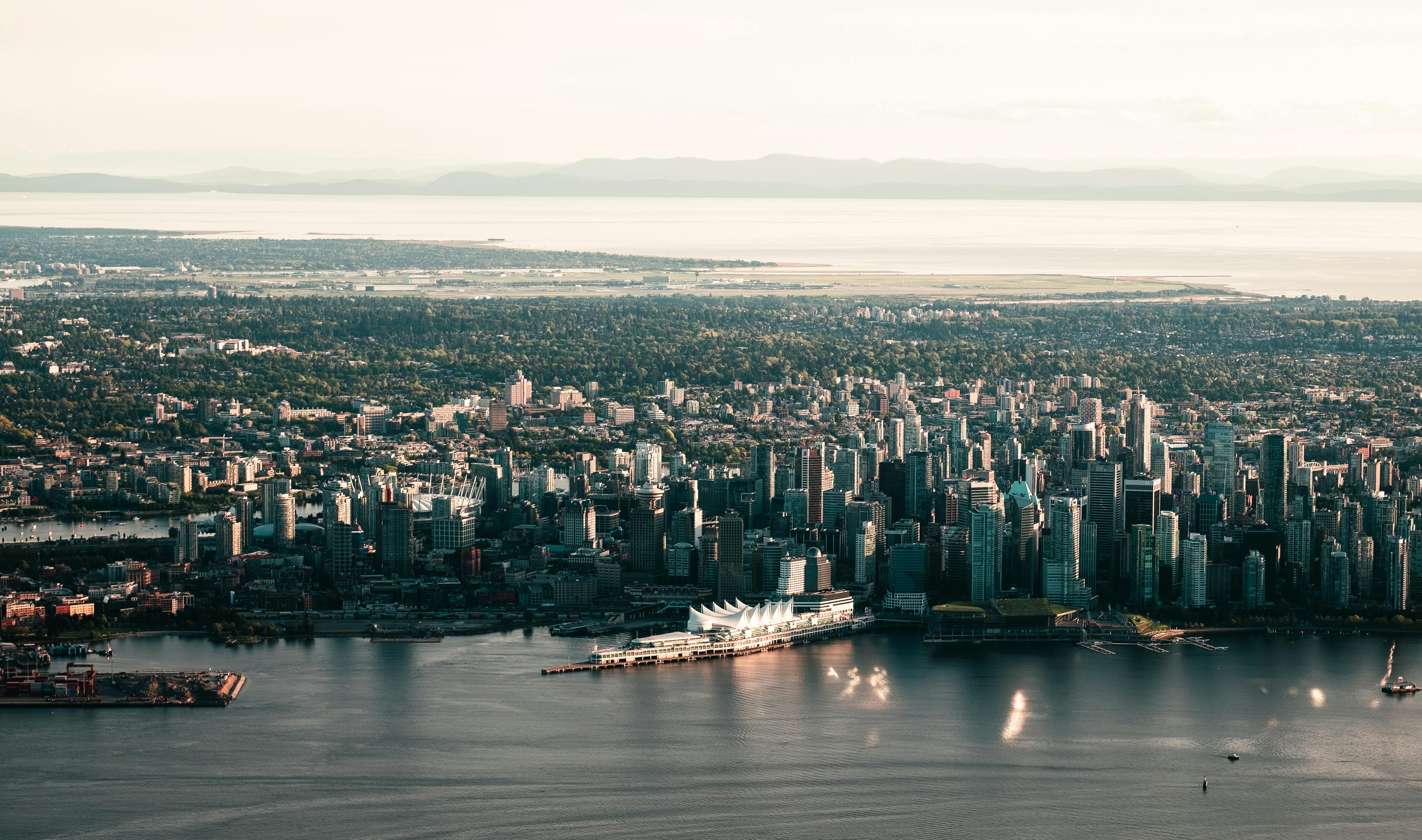 Vancouver, BC city skyline wallpaper, 5327x3147