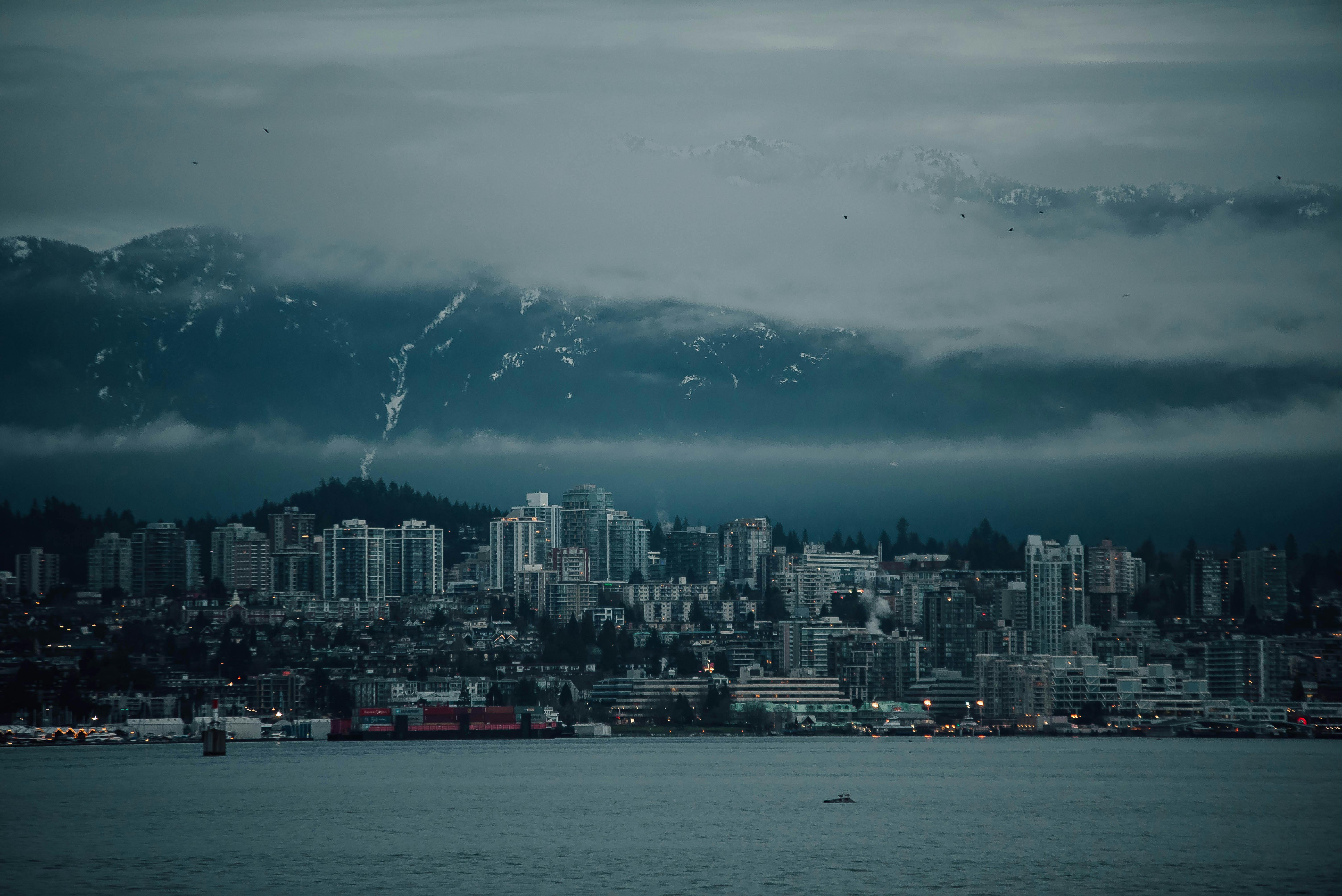 Vancouver, BC city skyline wallpaper, 6016x4016