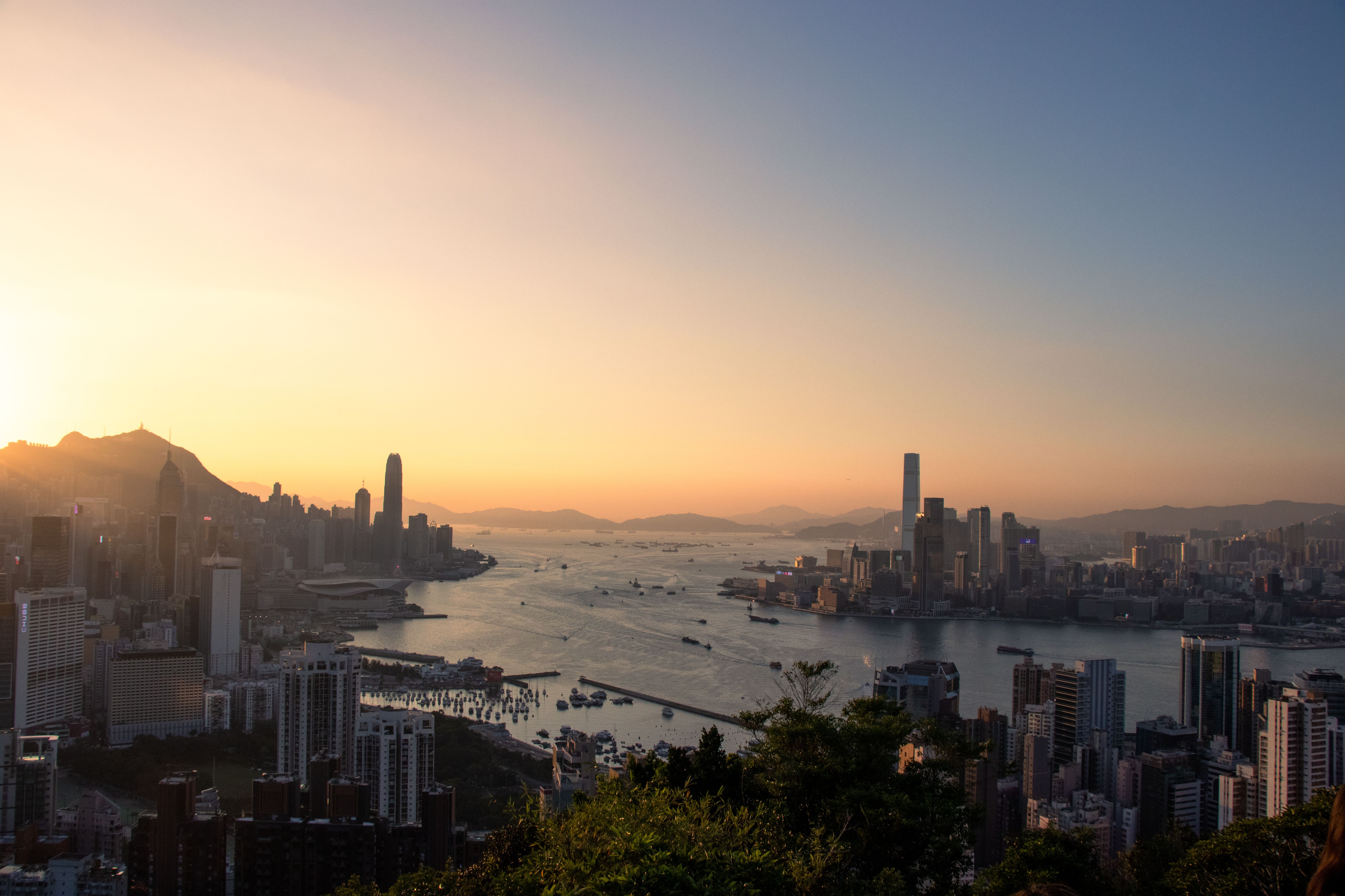 Hong Kong Skyline city skyline wallpaper, 6000x4000