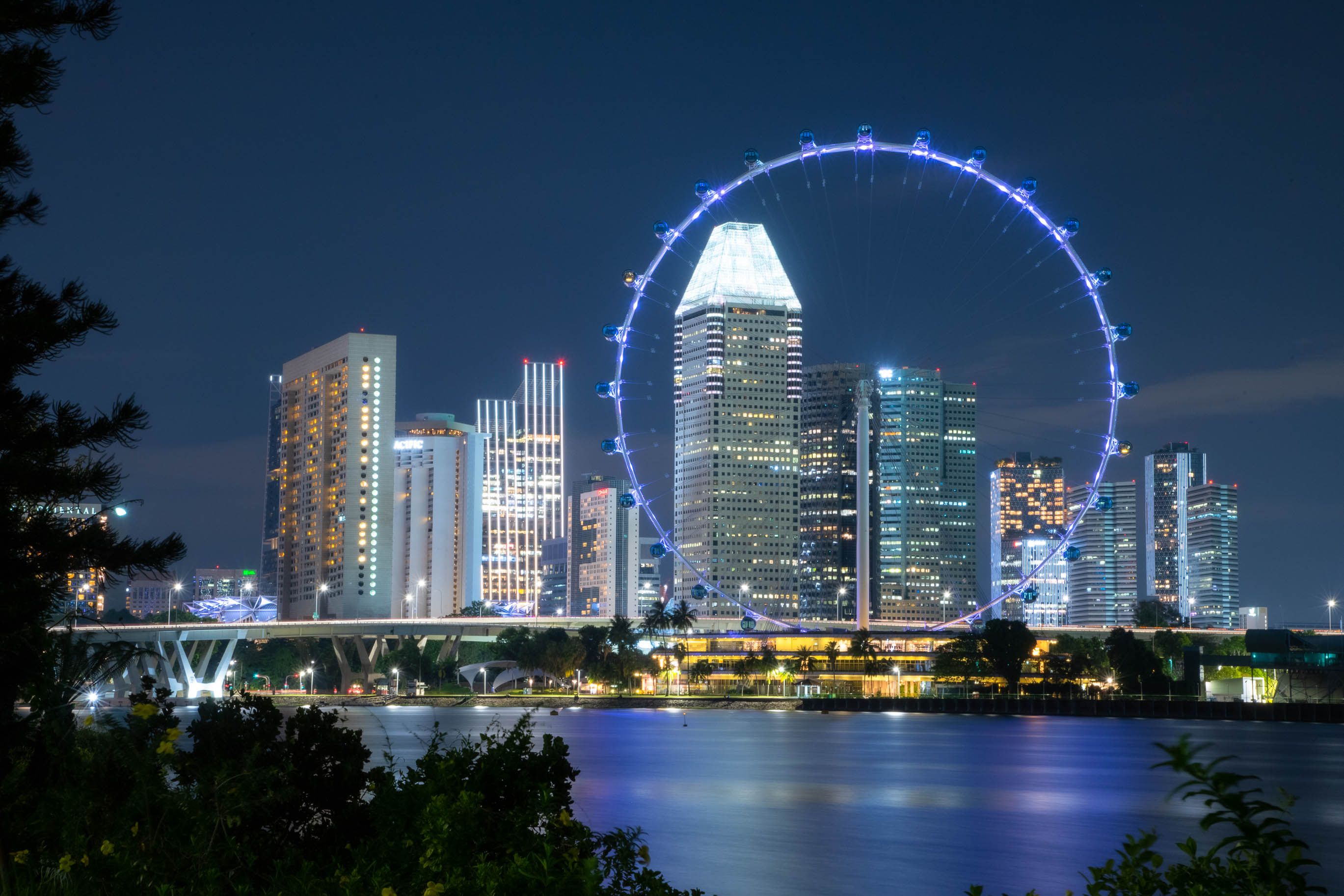 Singapore Skyline city skyline wallpaper, 2738x1825