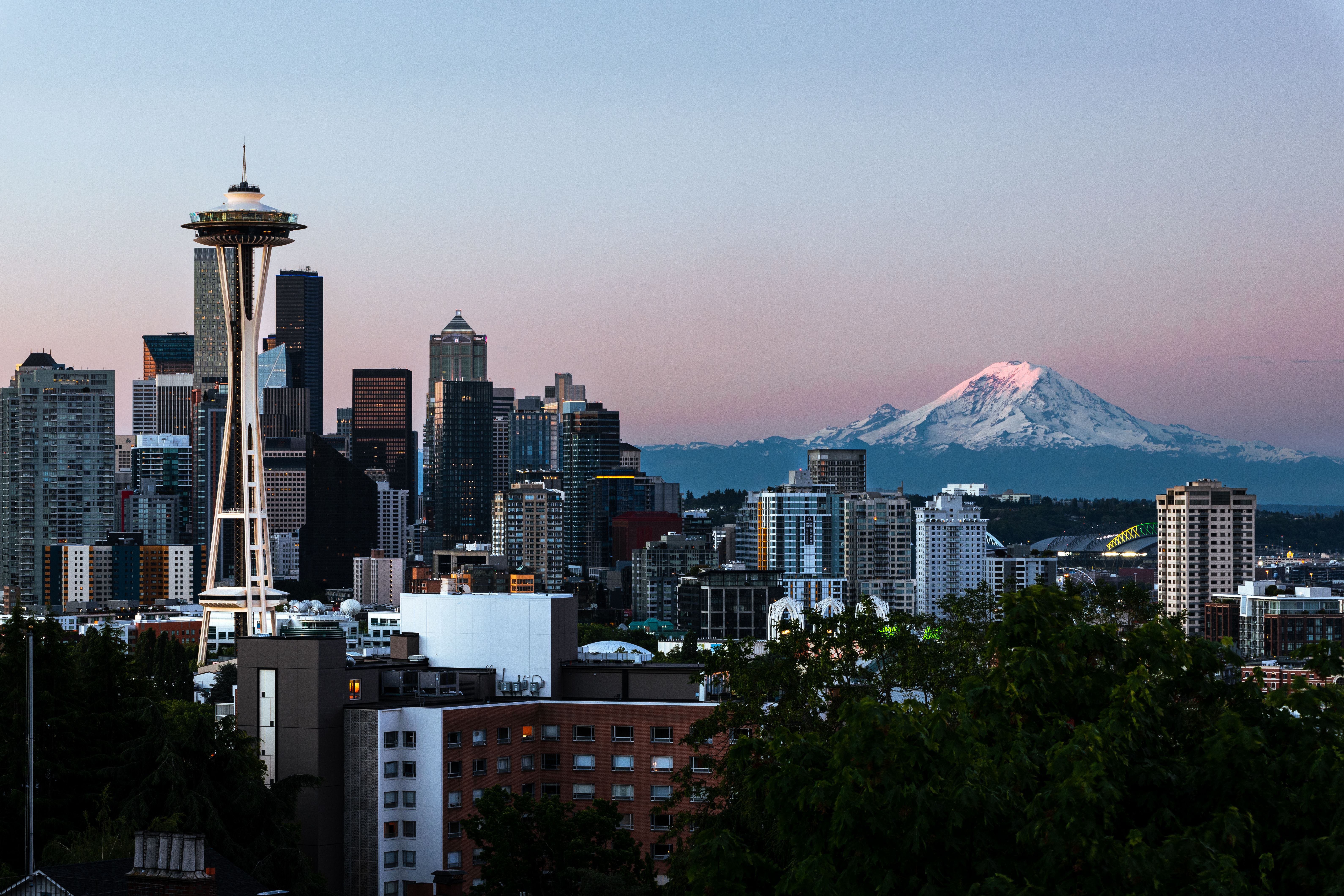 Seattle, WA city skyline wallpaper, 6358x4239