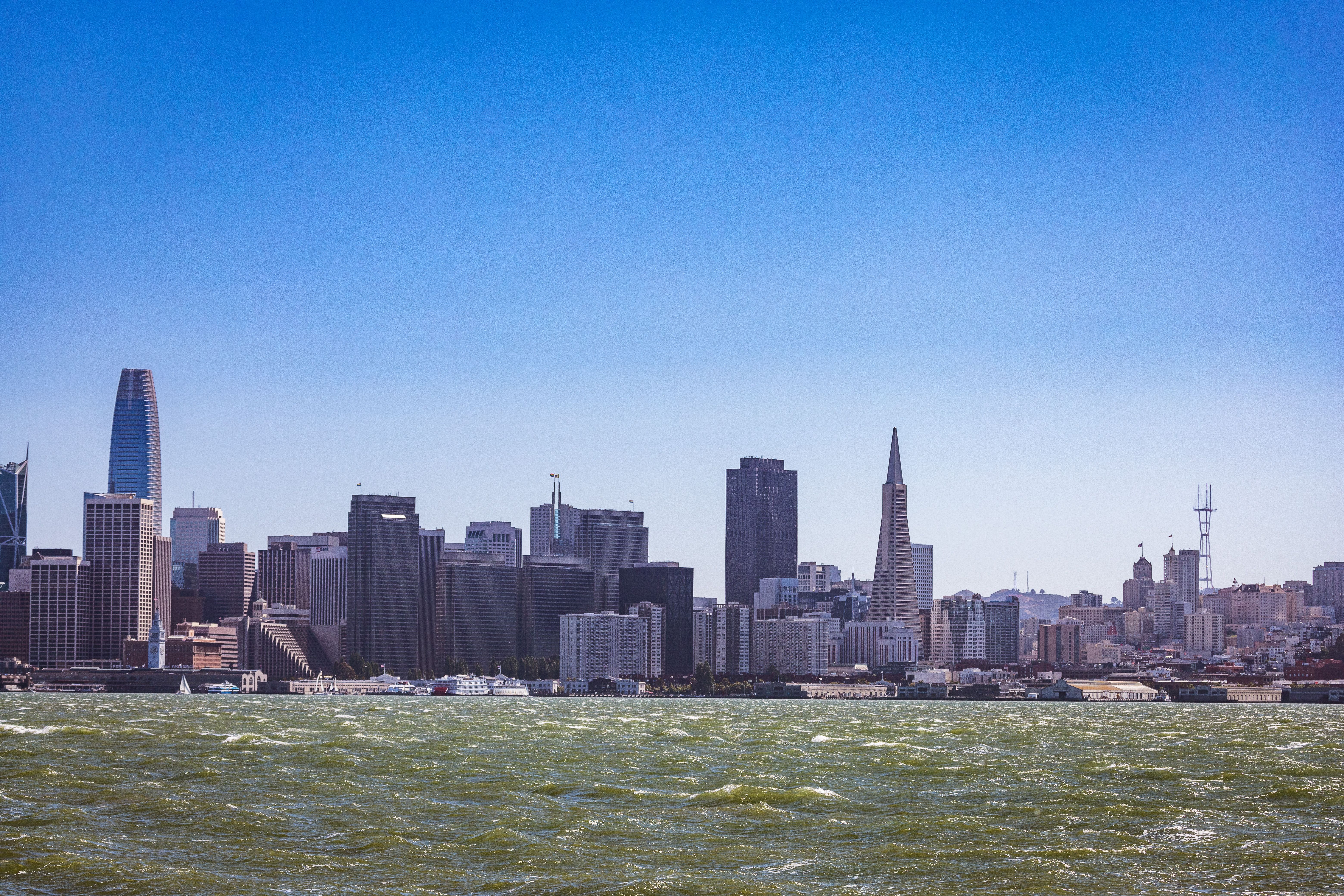 San Francisco, CA city skyline wallpaper, 6240x4160