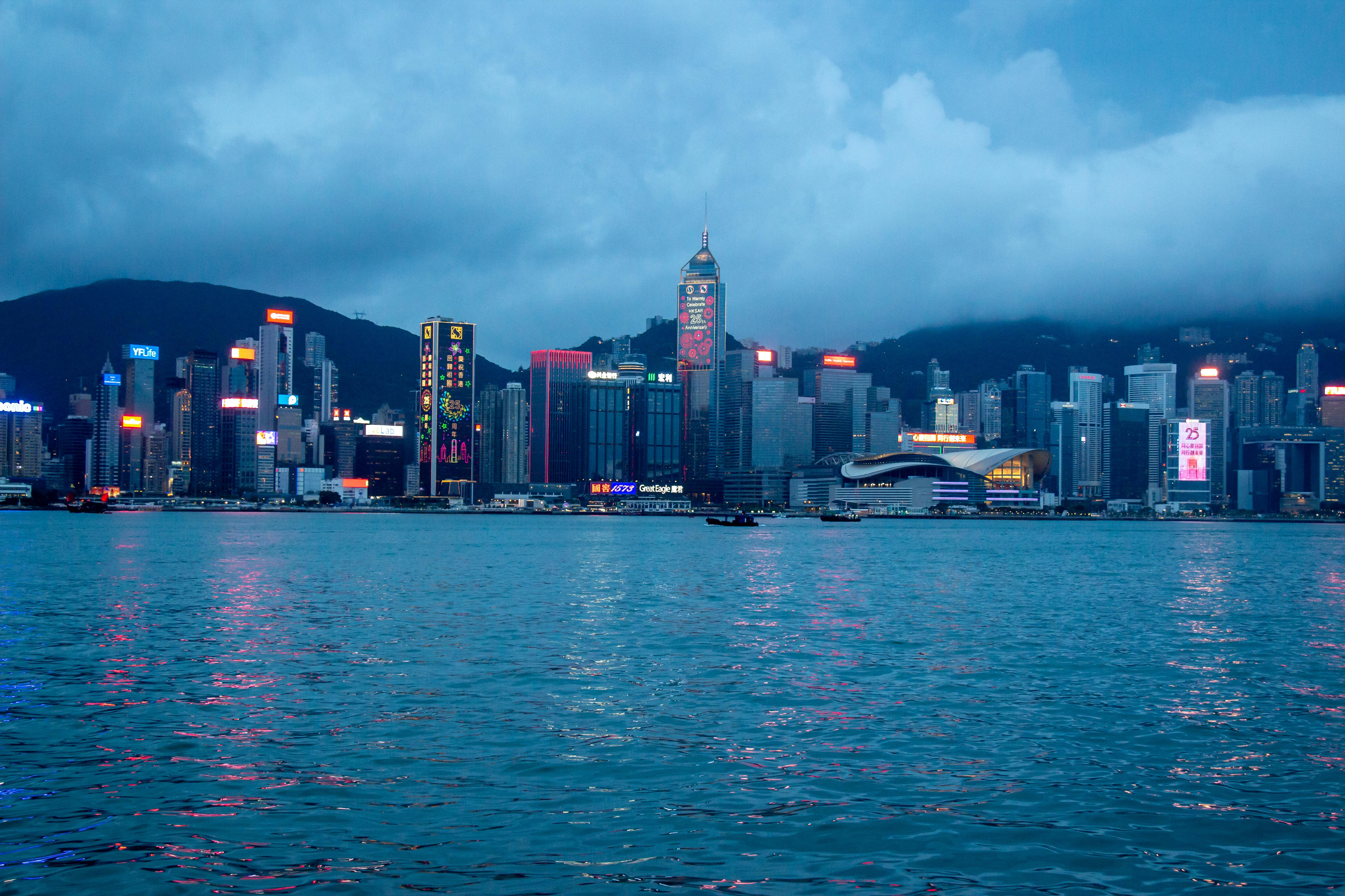 Hong Kong Skyline city skyline wallpaper, 5184x3456