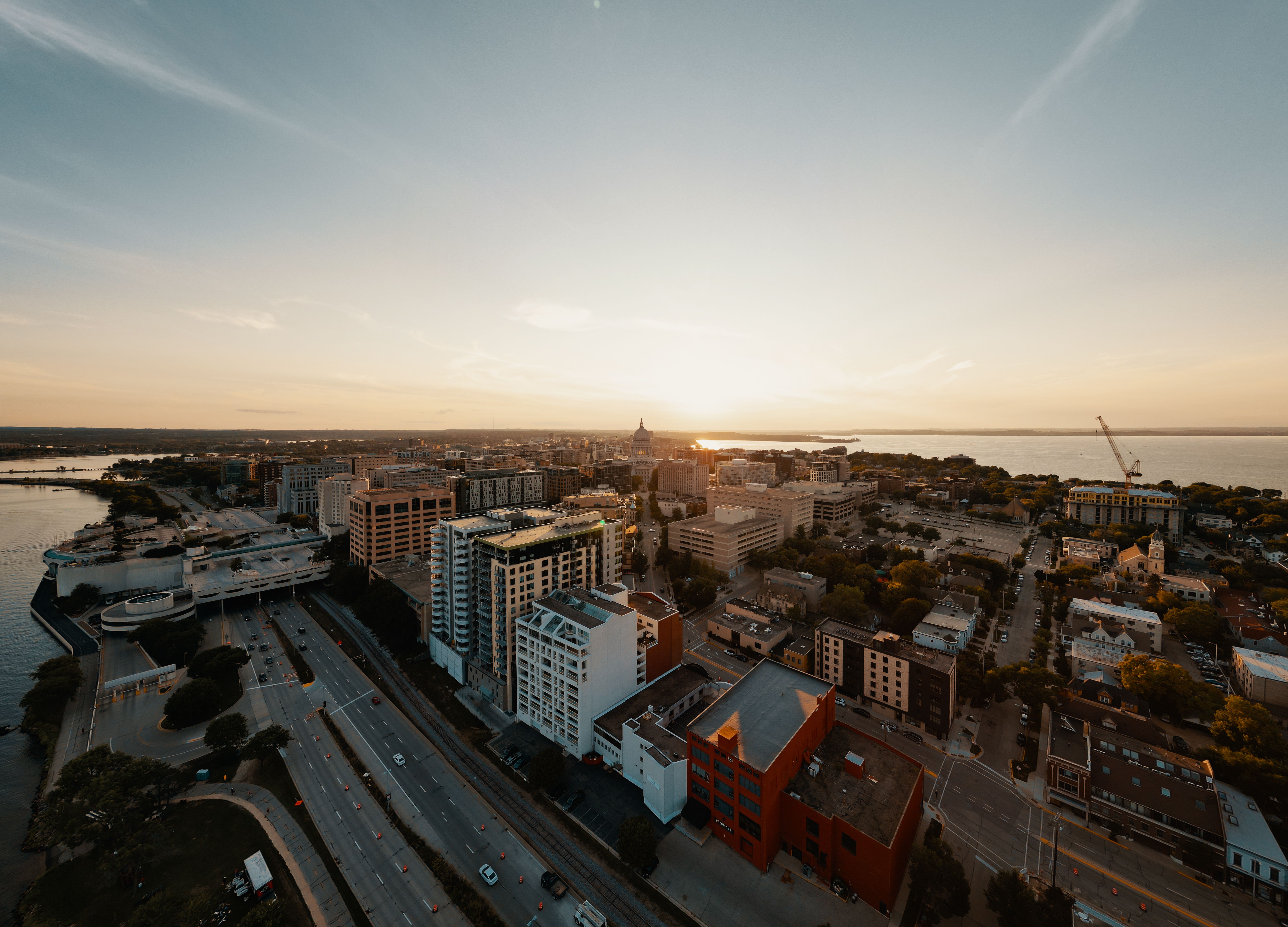 Downtown Skyline city skyline wallpaper, 7200x5184