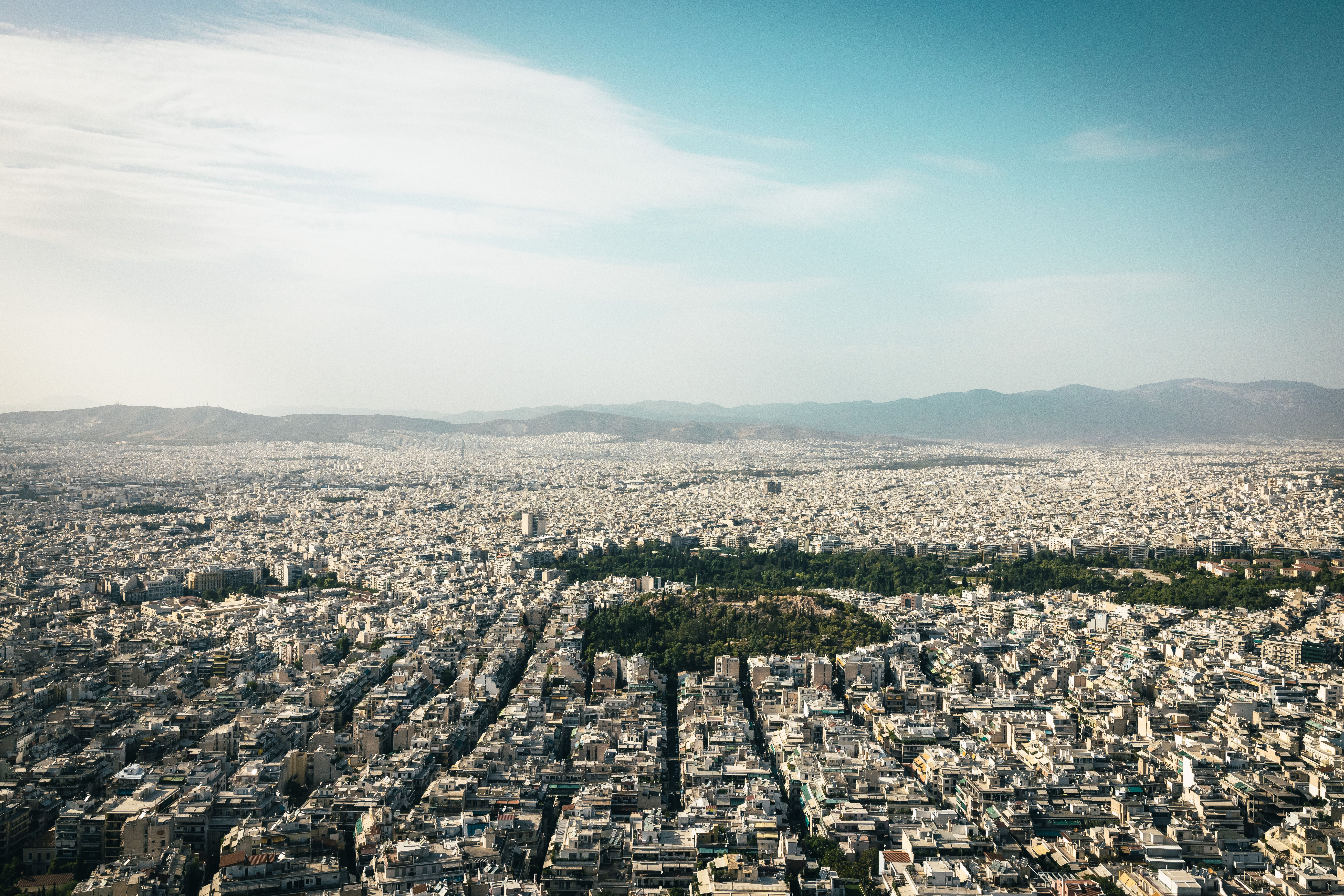 City Aerial View city skyline wallpaper, 8192x5464