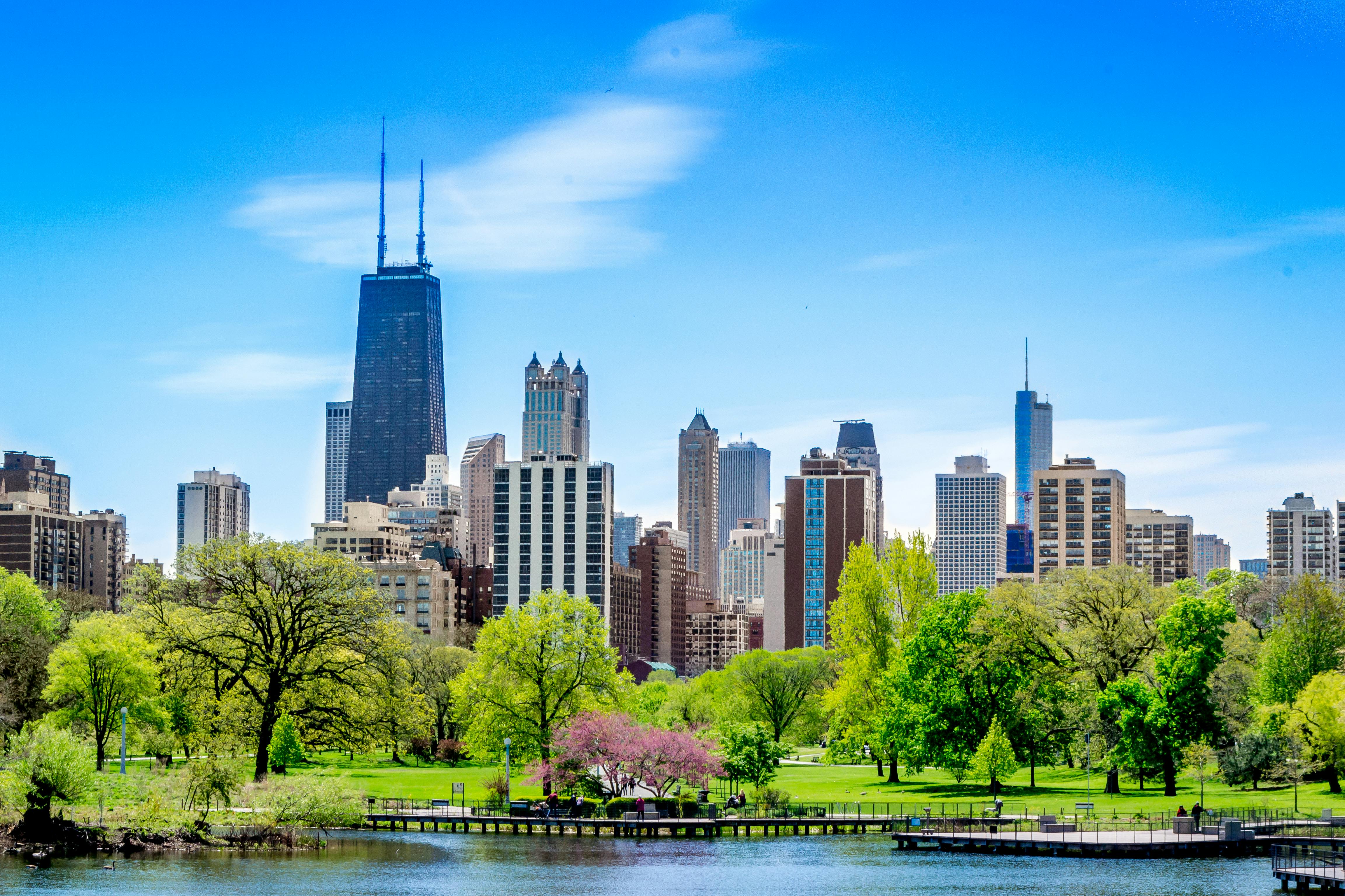 Chicago Skyline city skyline wallpaper, 4608x3072