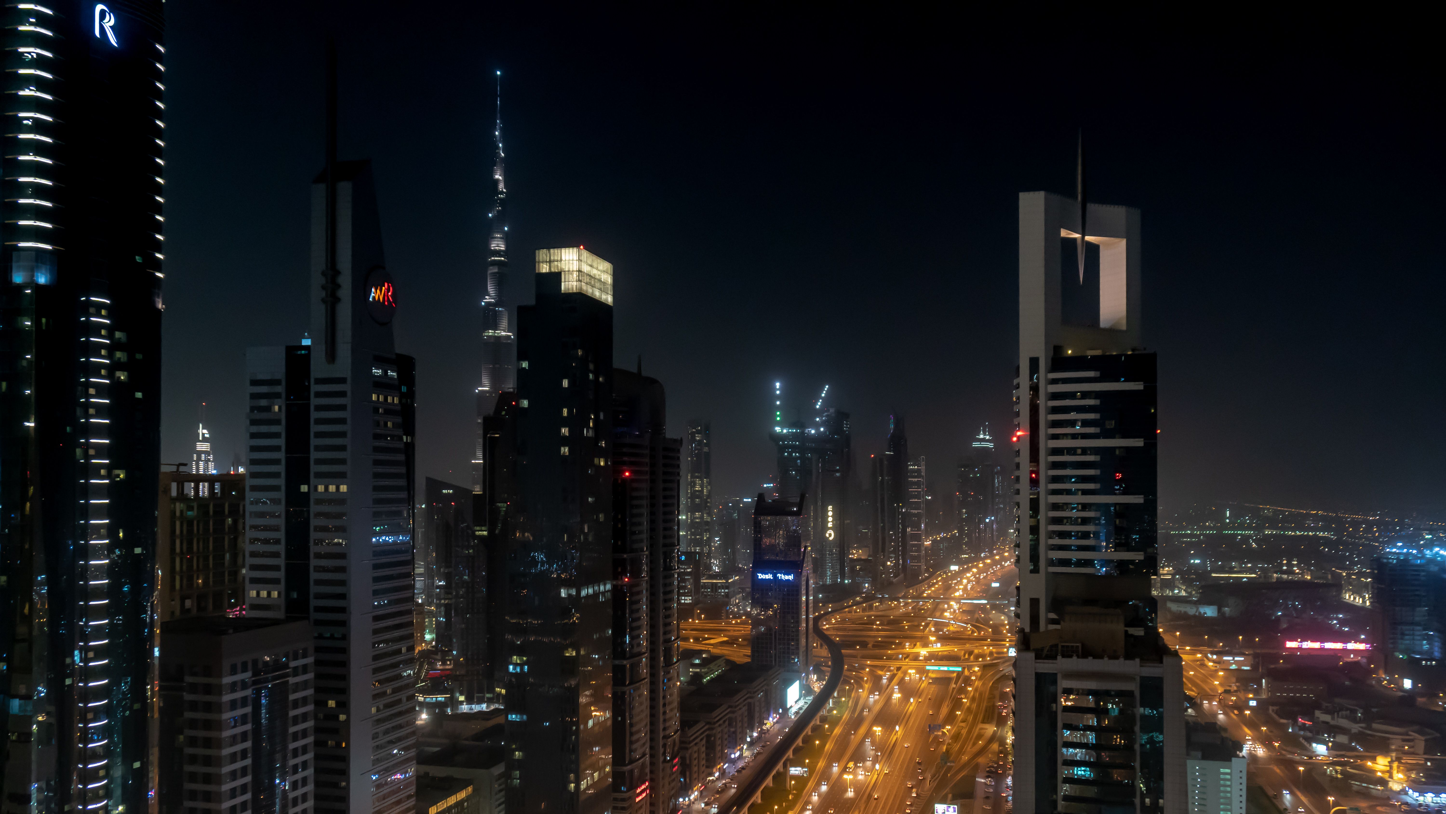 Dubai Skyline city skyline wallpaper, 6000x3376