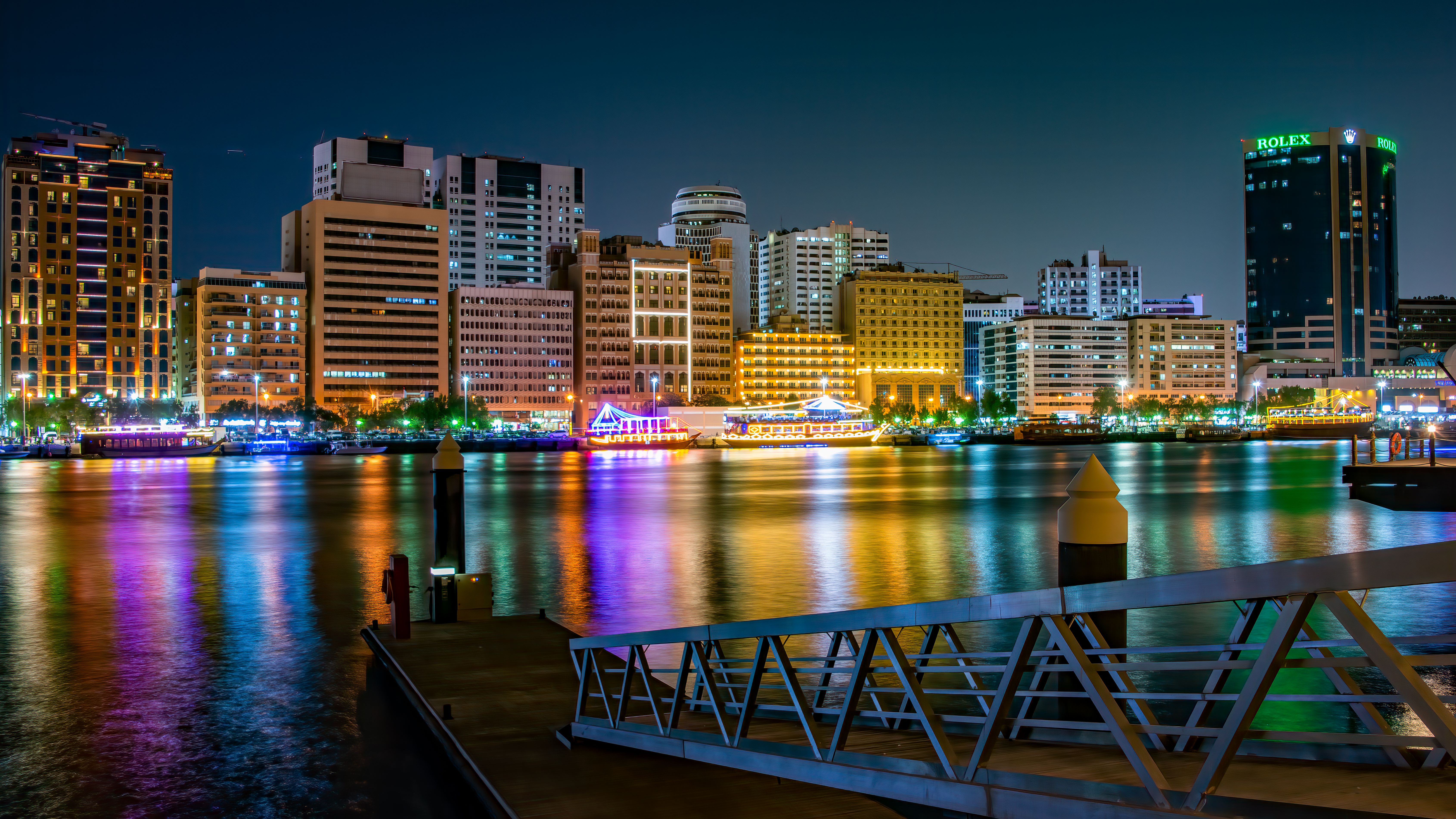 Dubai Skyline city skyline wallpaper, 6762x3804