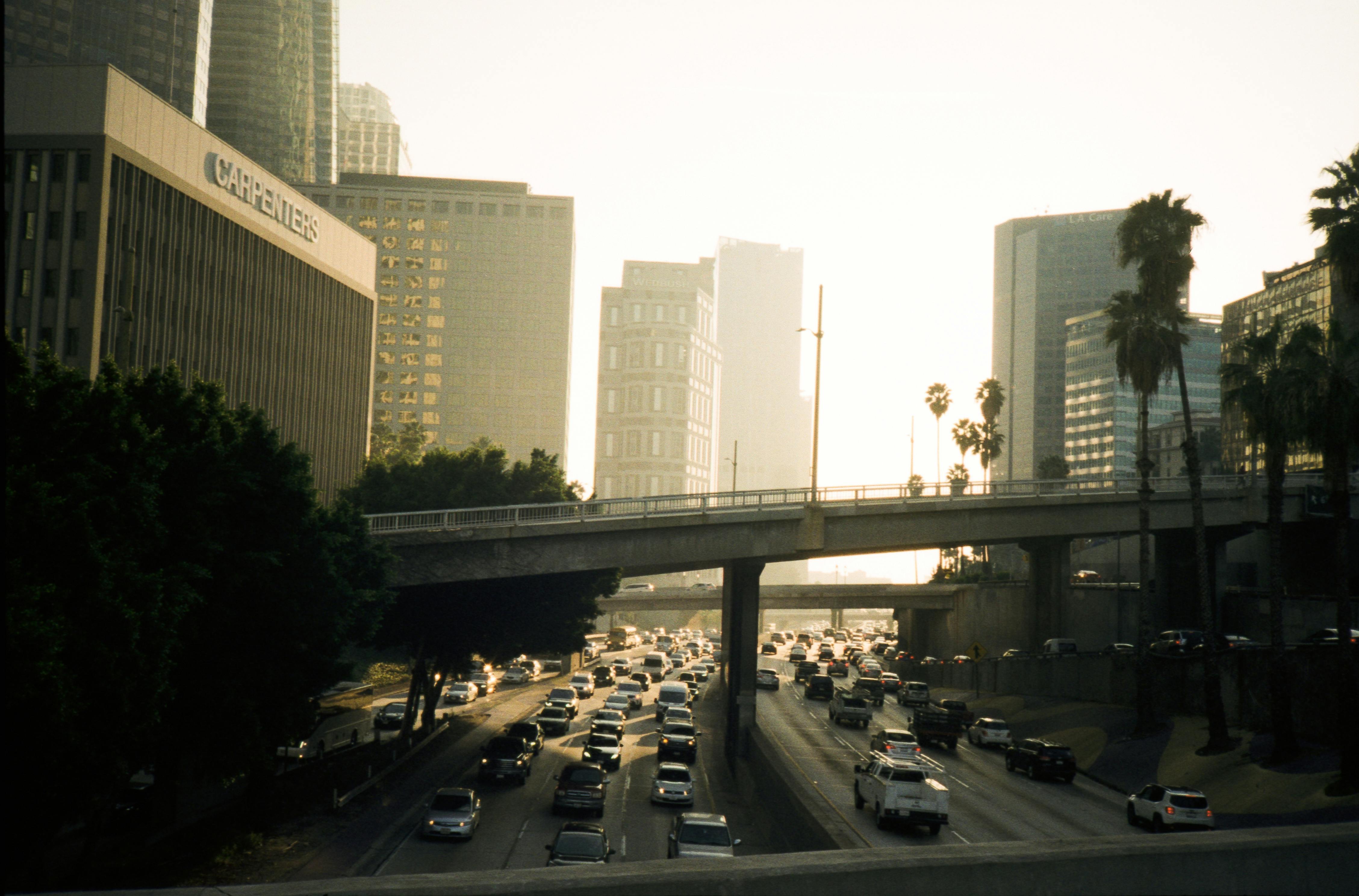Los Angeles, CA city skyline wallpaper, 4514x2978