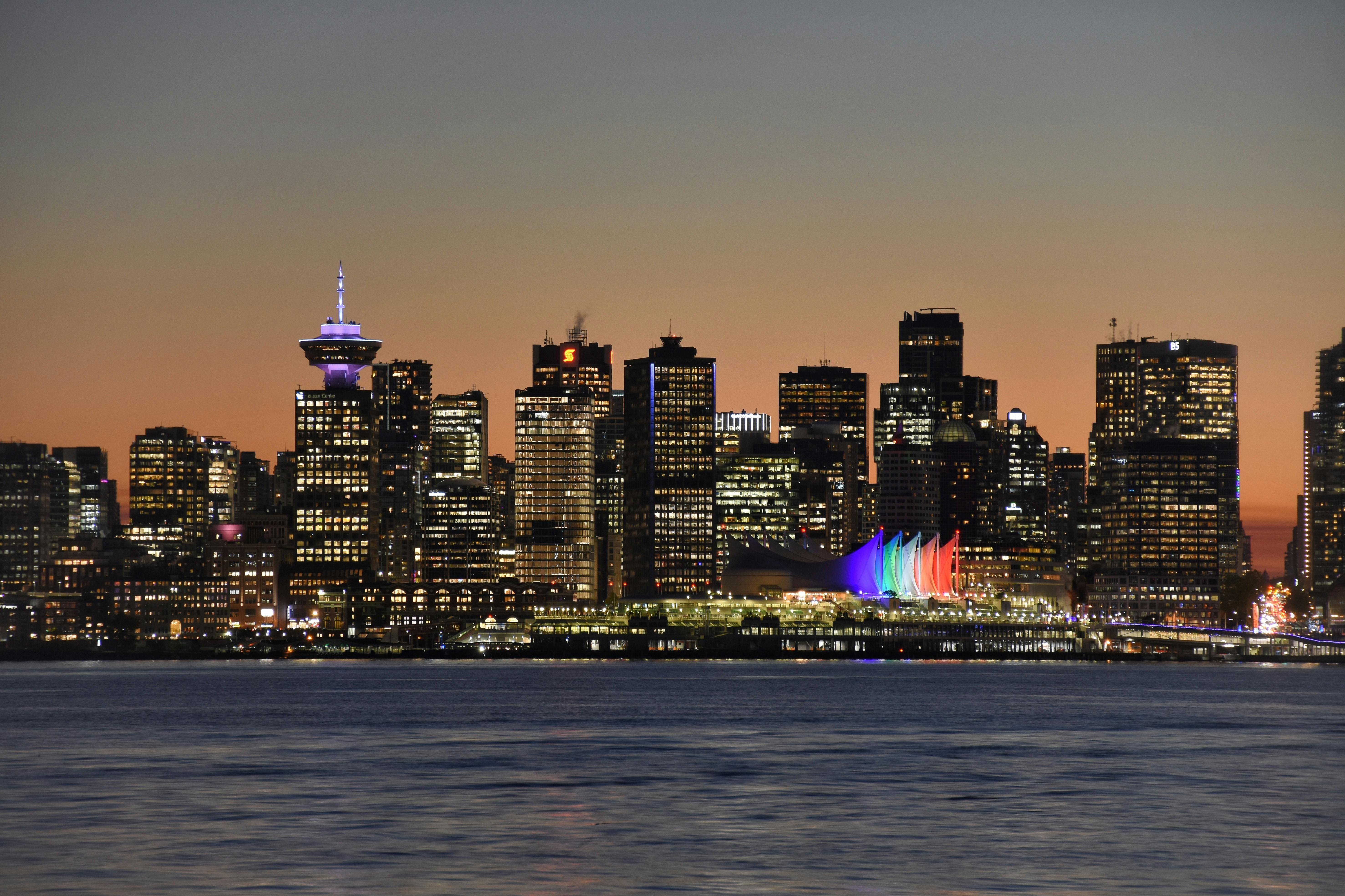 Vancouver, BC city skyline wallpaper, 5908x3938