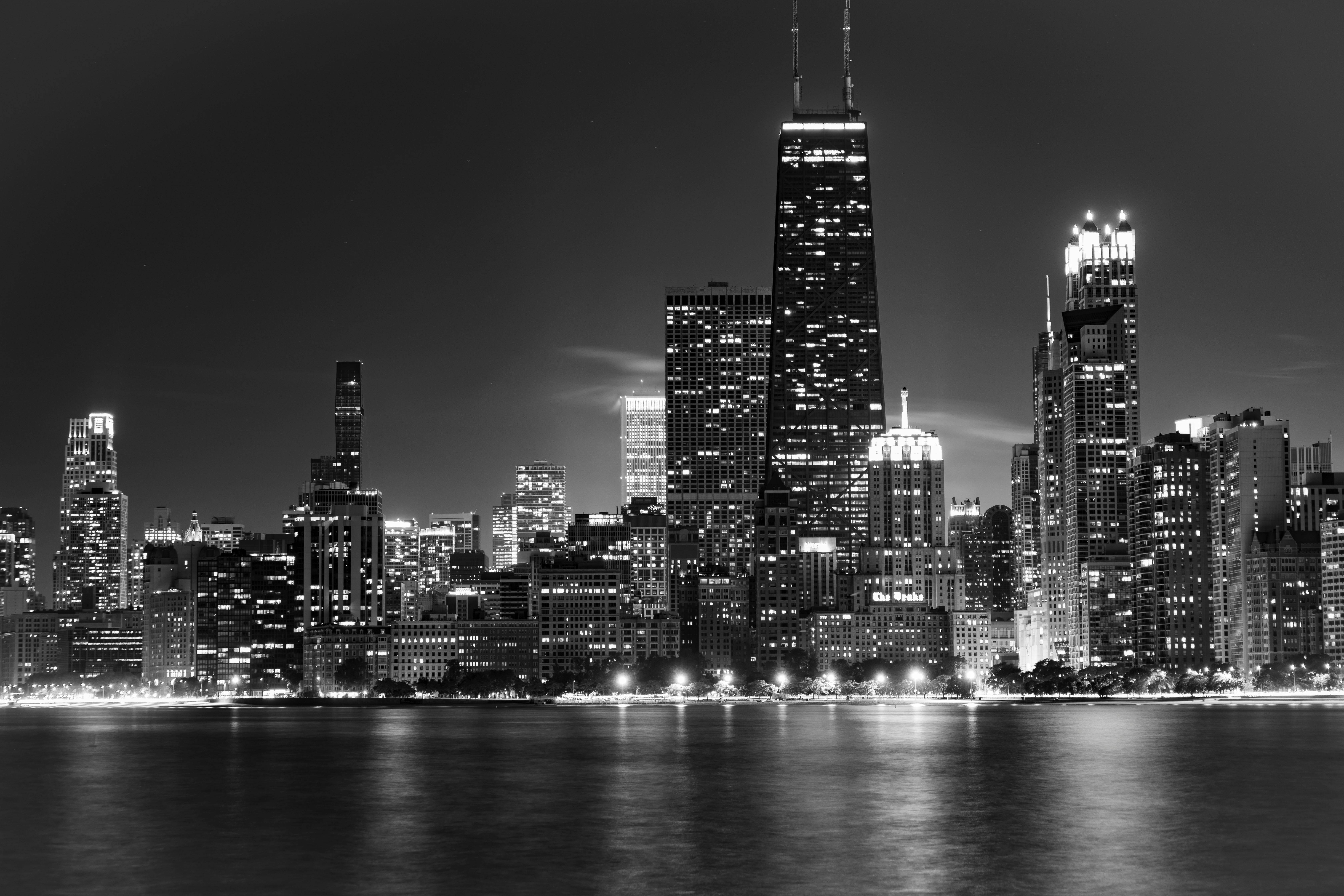 Chicago Skyline city skyline wallpaper, 6720x4480