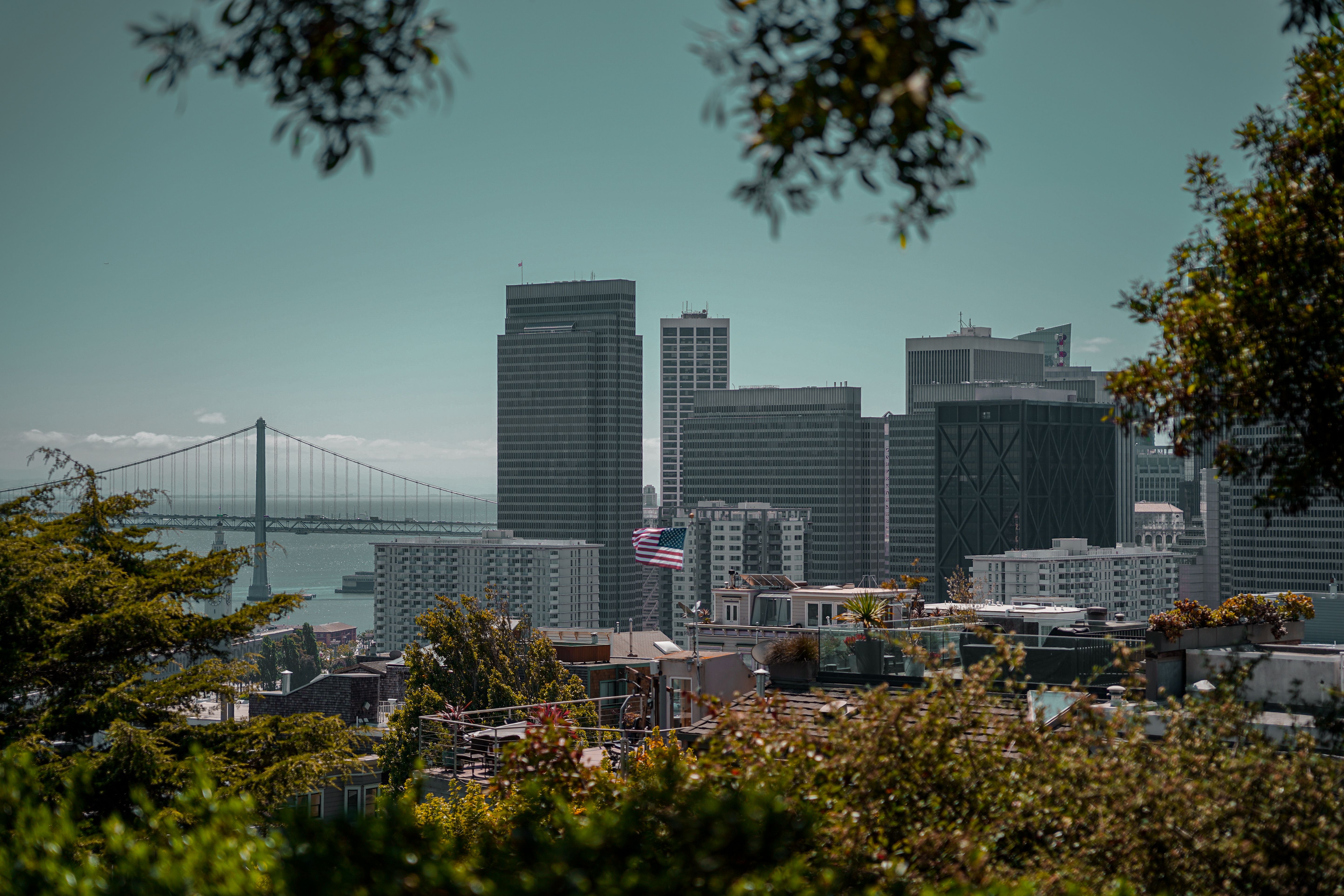 San Francisco, CA city skyline wallpaper, 5776x3851