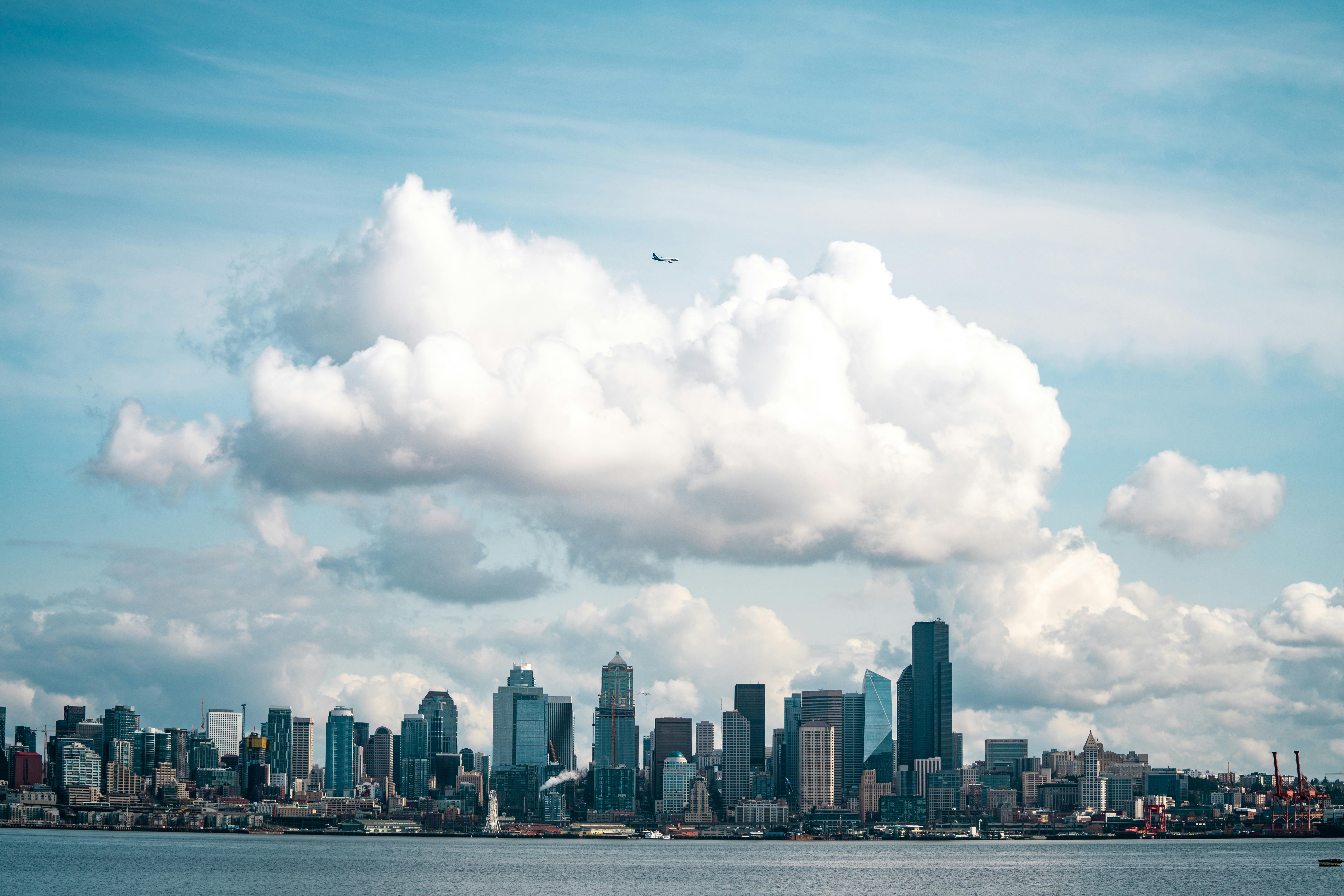 Seattle, WA city skyline wallpaper, 7826x5220