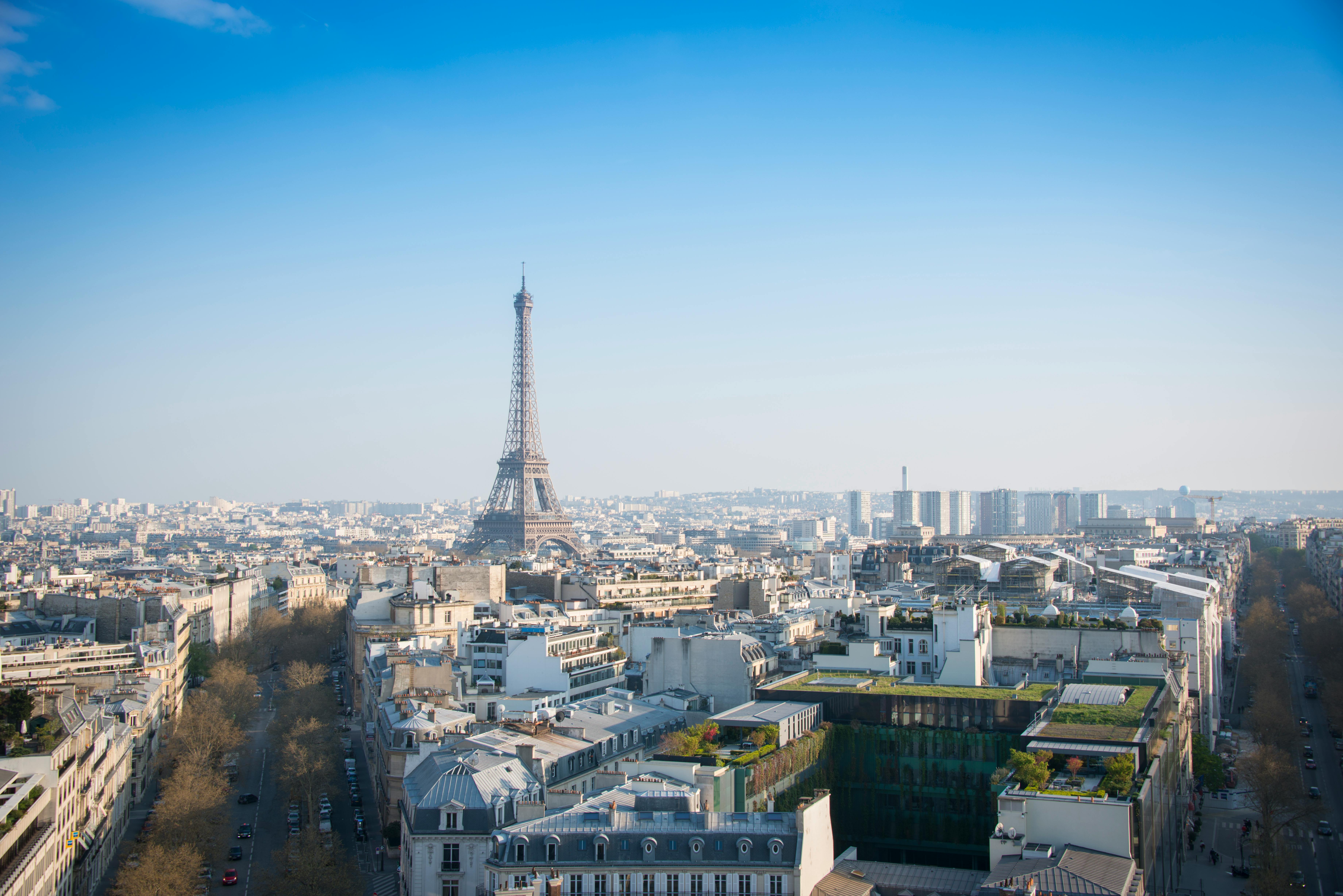 Paris Skyline city skyline wallpaper, 7360x4912