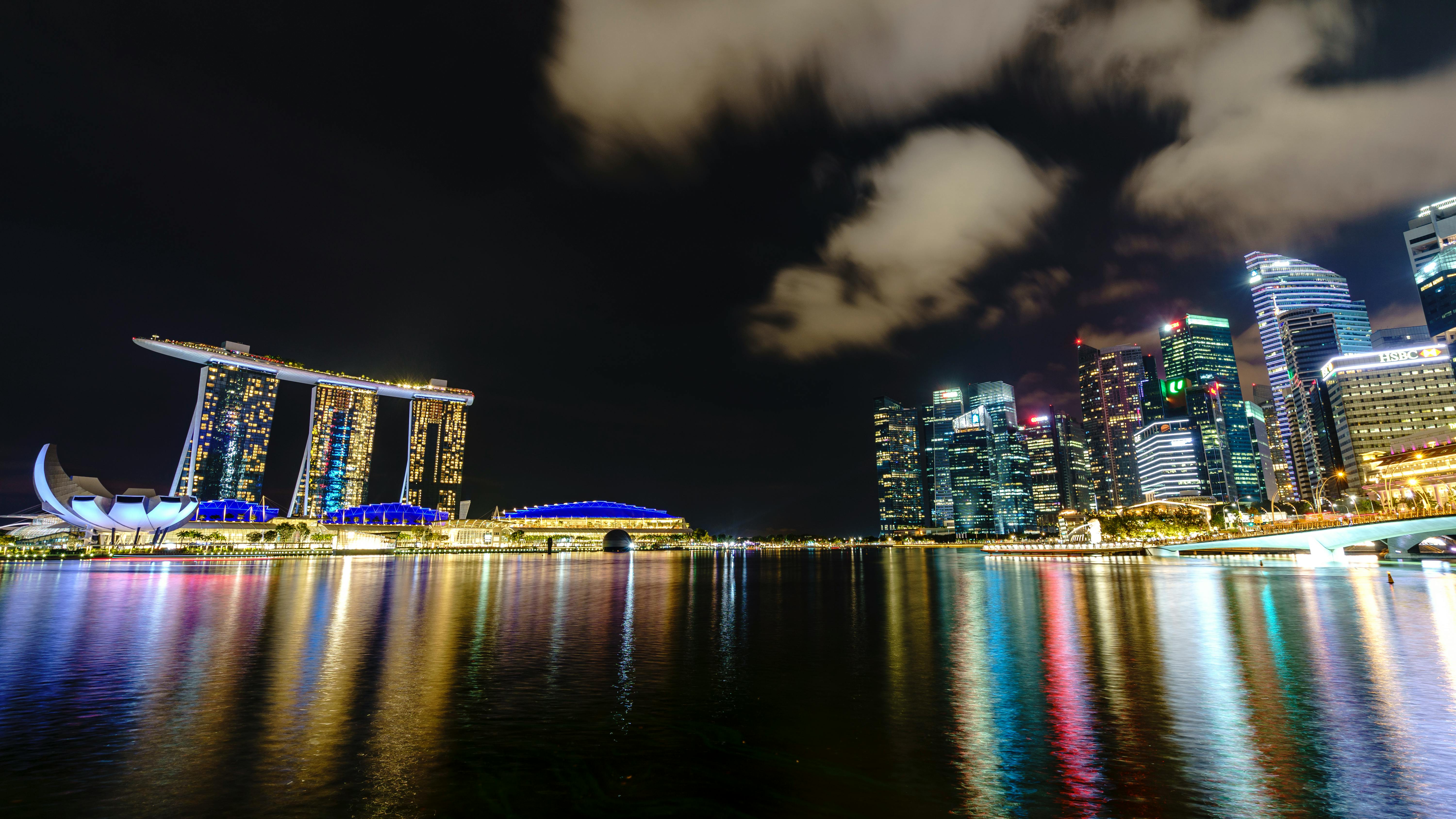 Singapore Skyline city skyline wallpaper, 6000x3375