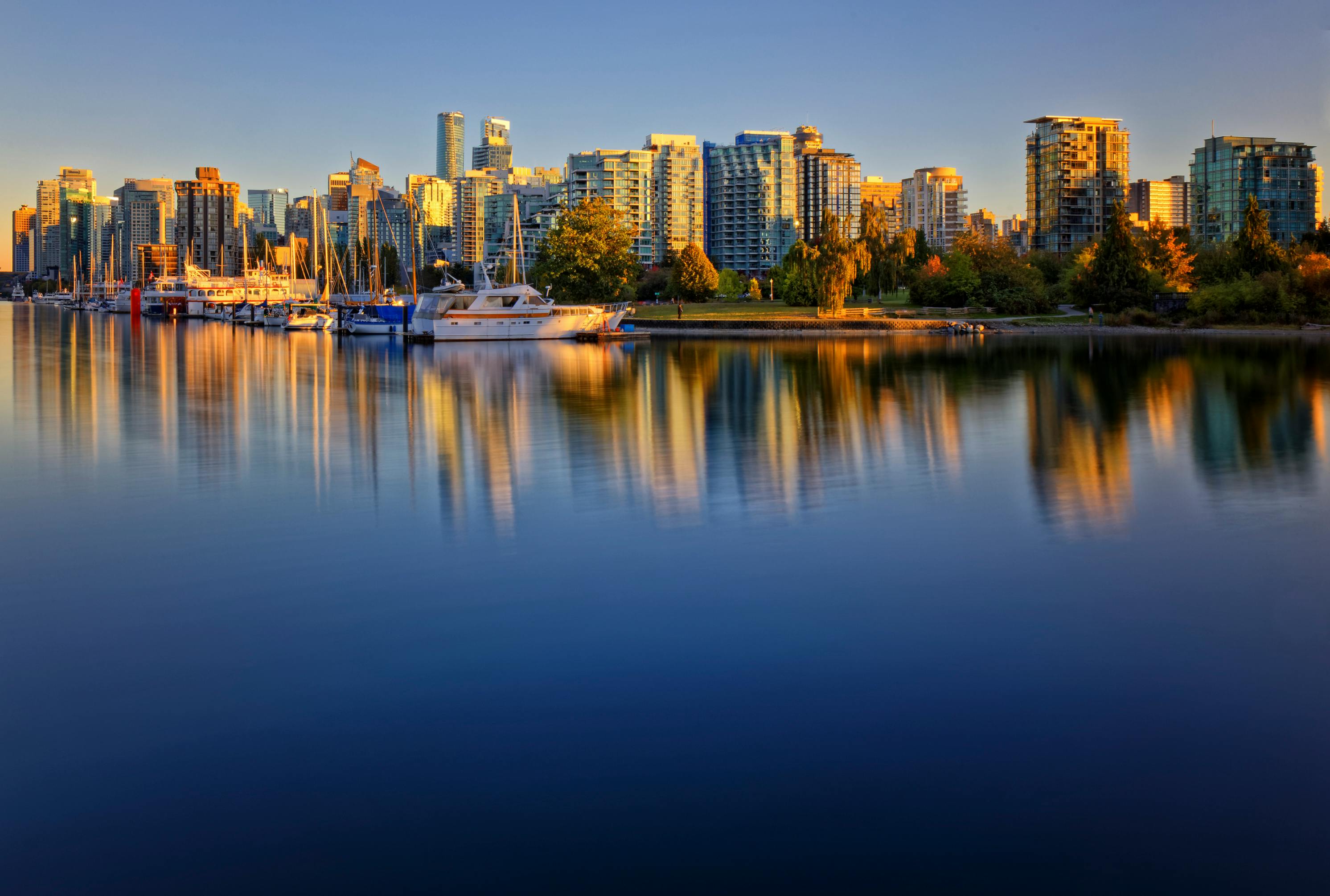 Vancouver, BC city skyline wallpaper, 2984x2011