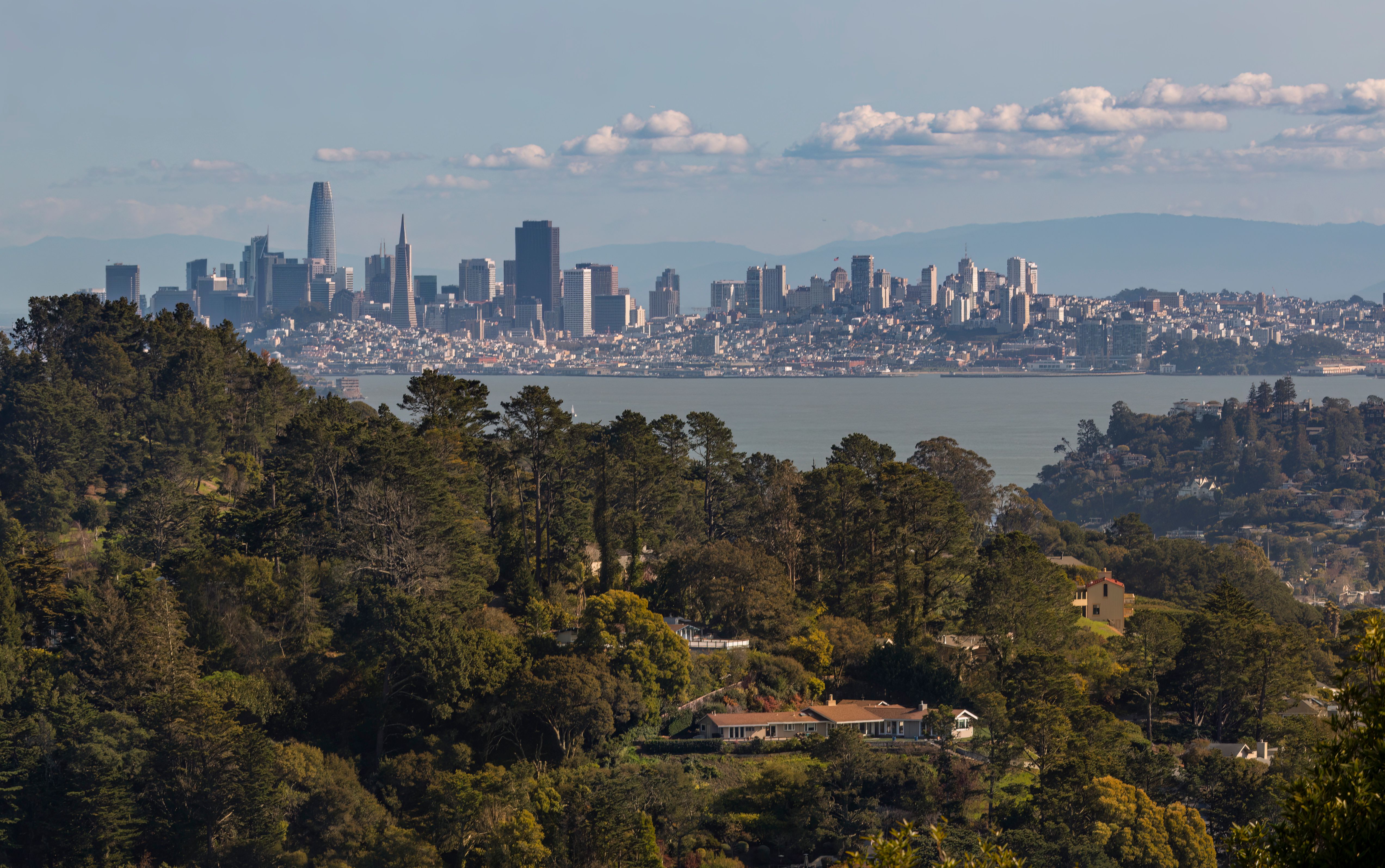 San Francisco, CA city skyline wallpaper, 5090x3190