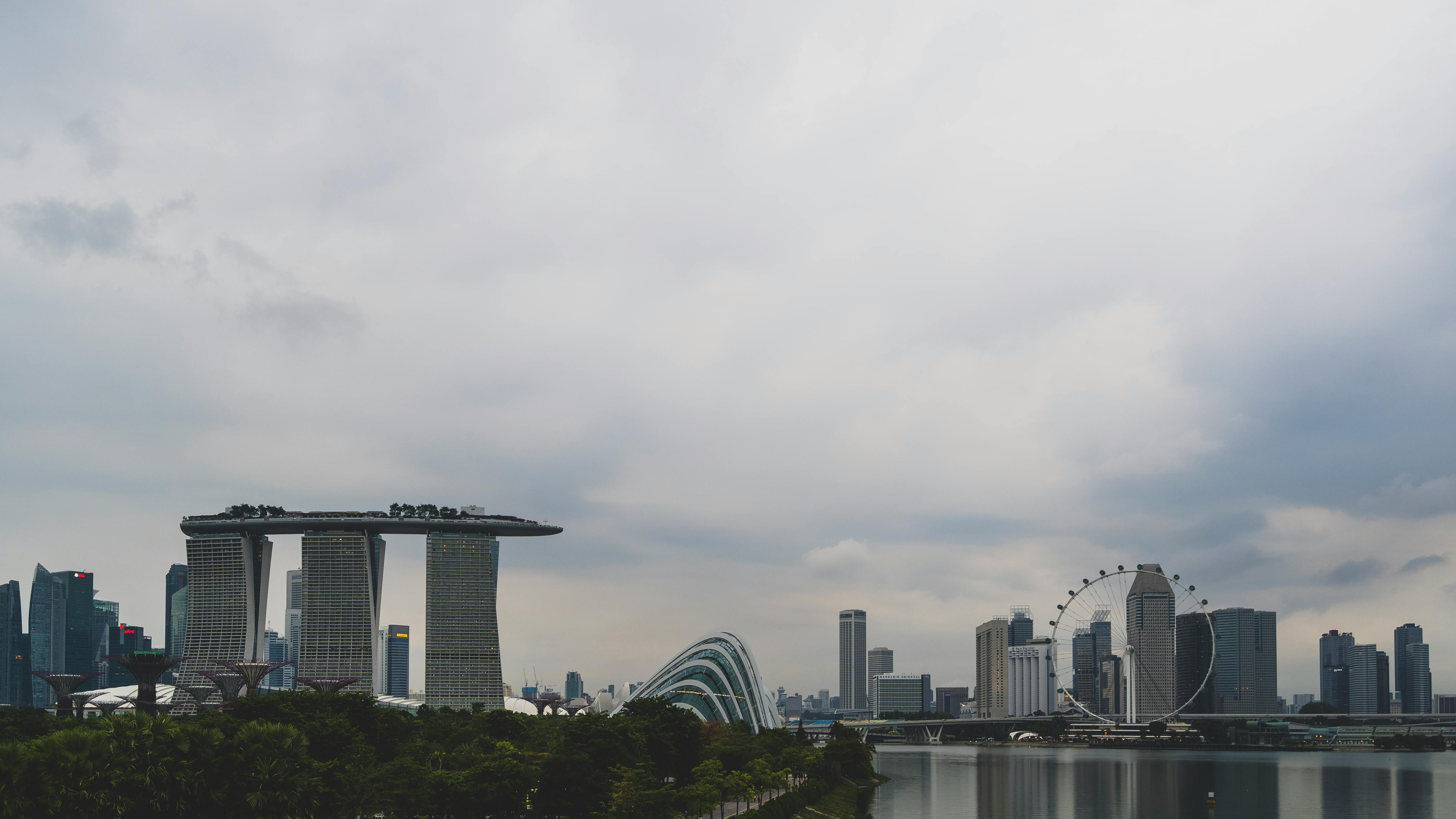 Singapore Skyline city skyline wallpaper, 5098x2868