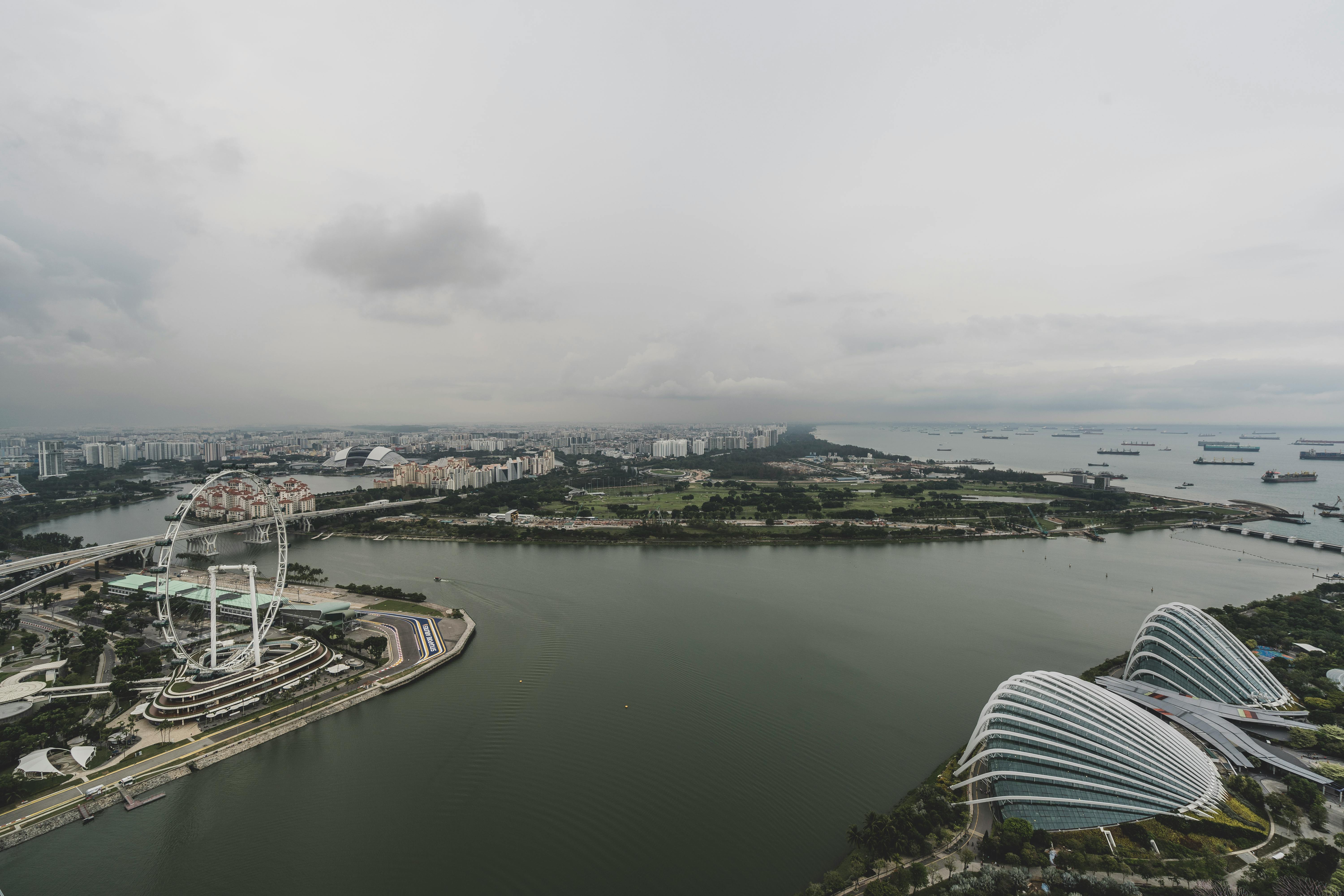 Singapore Skyline city skyline wallpaper, 6000x4000