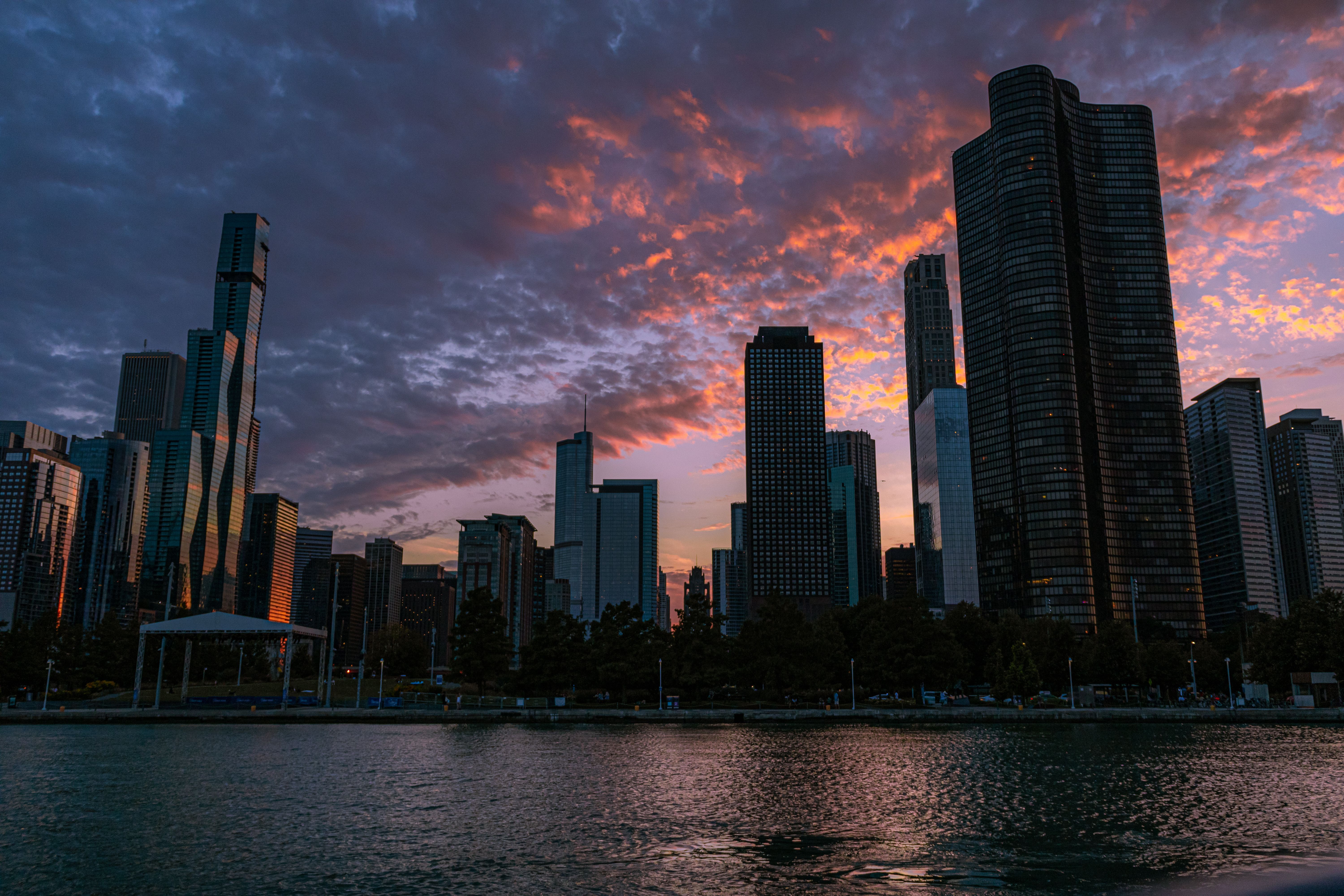 Chicago Skyline city skyline wallpaper, 6000x4000