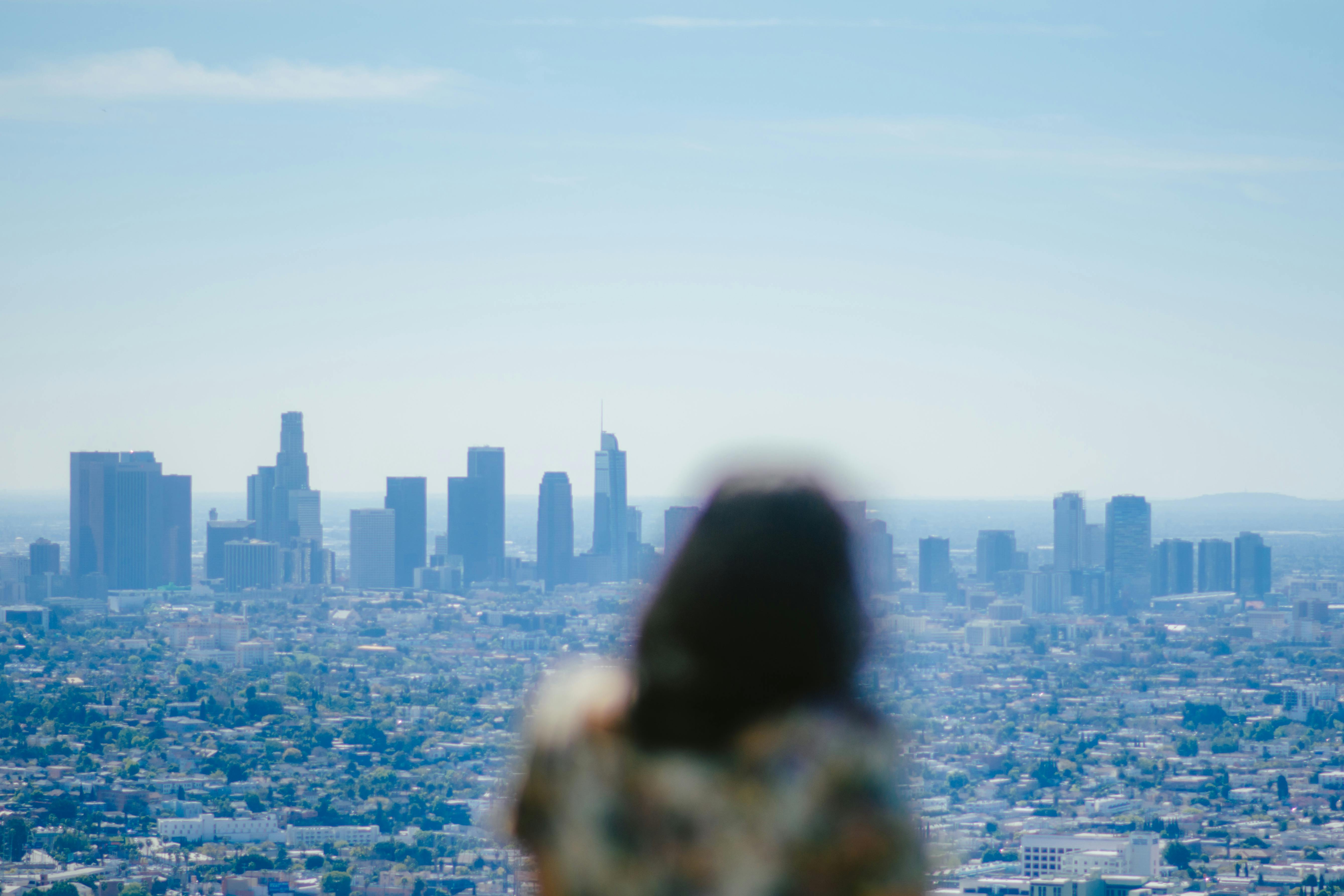 Los Angeles, CA city skyline wallpaper, 5356x3571