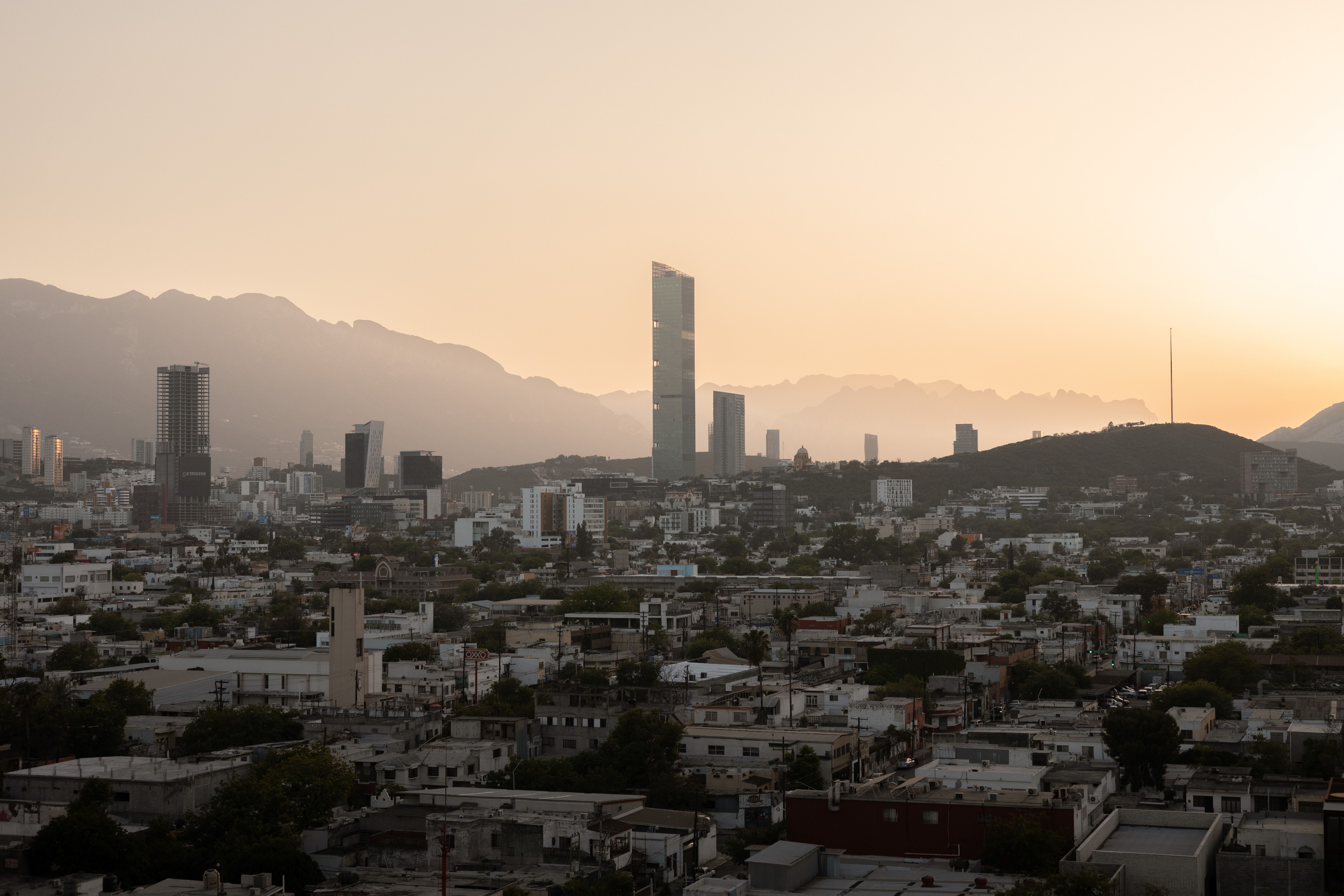 Urban Cityscape Sunset city skyline wallpaper at sunset, 6403x4269