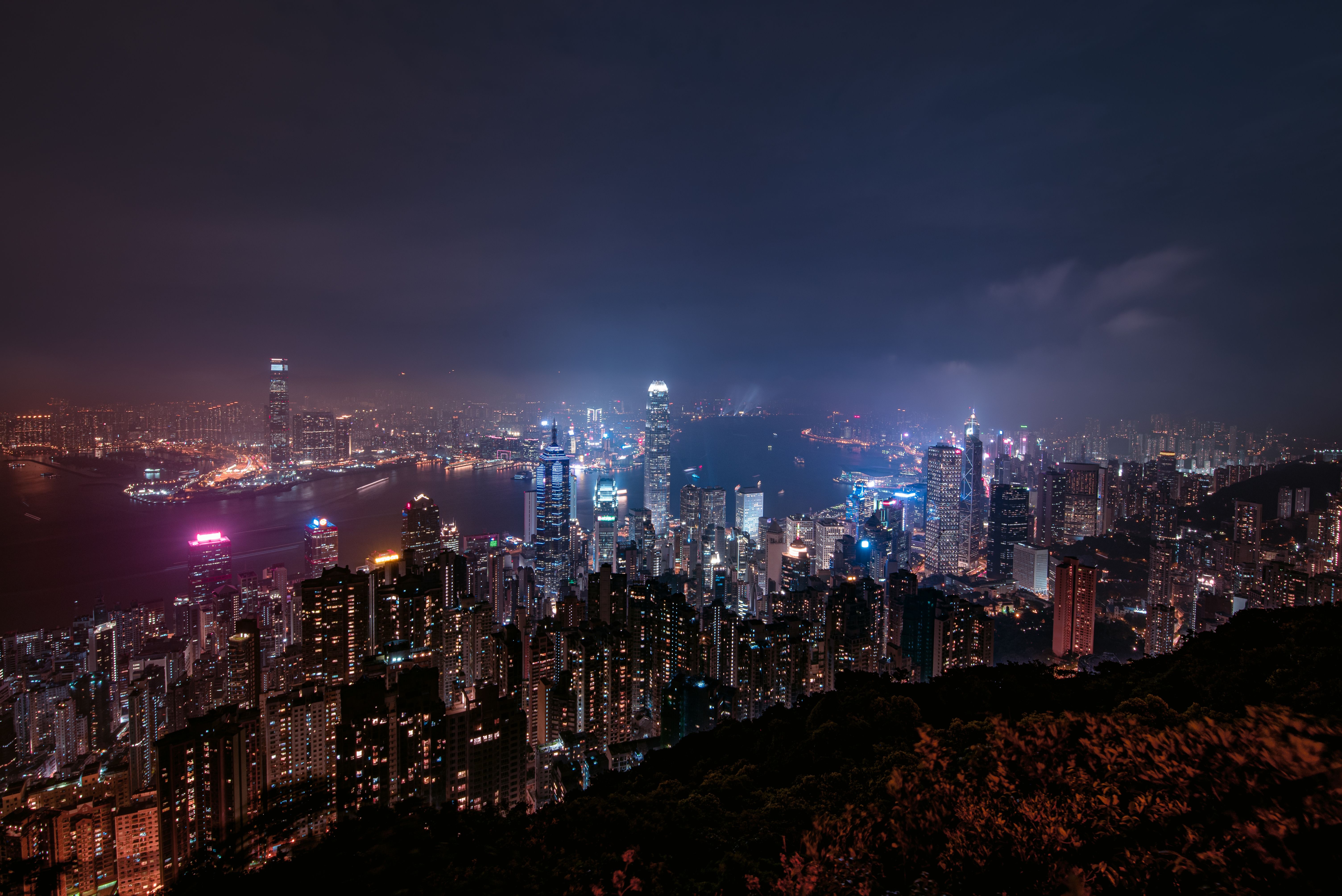Hong Kong Skyline city skyline wallpaper, 6016x4016