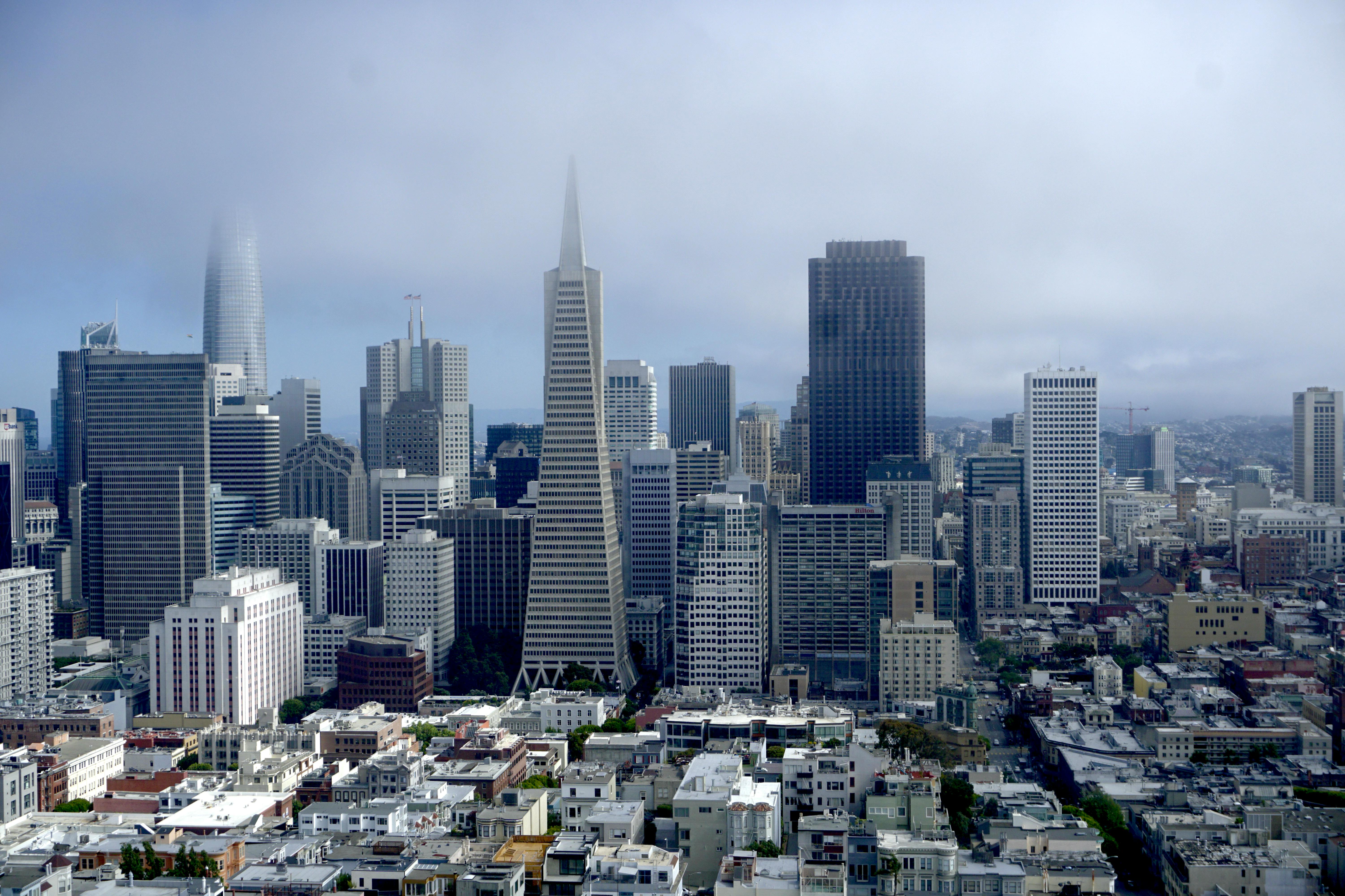 San Francisco, CA city skyline wallpaper, 6000x4000