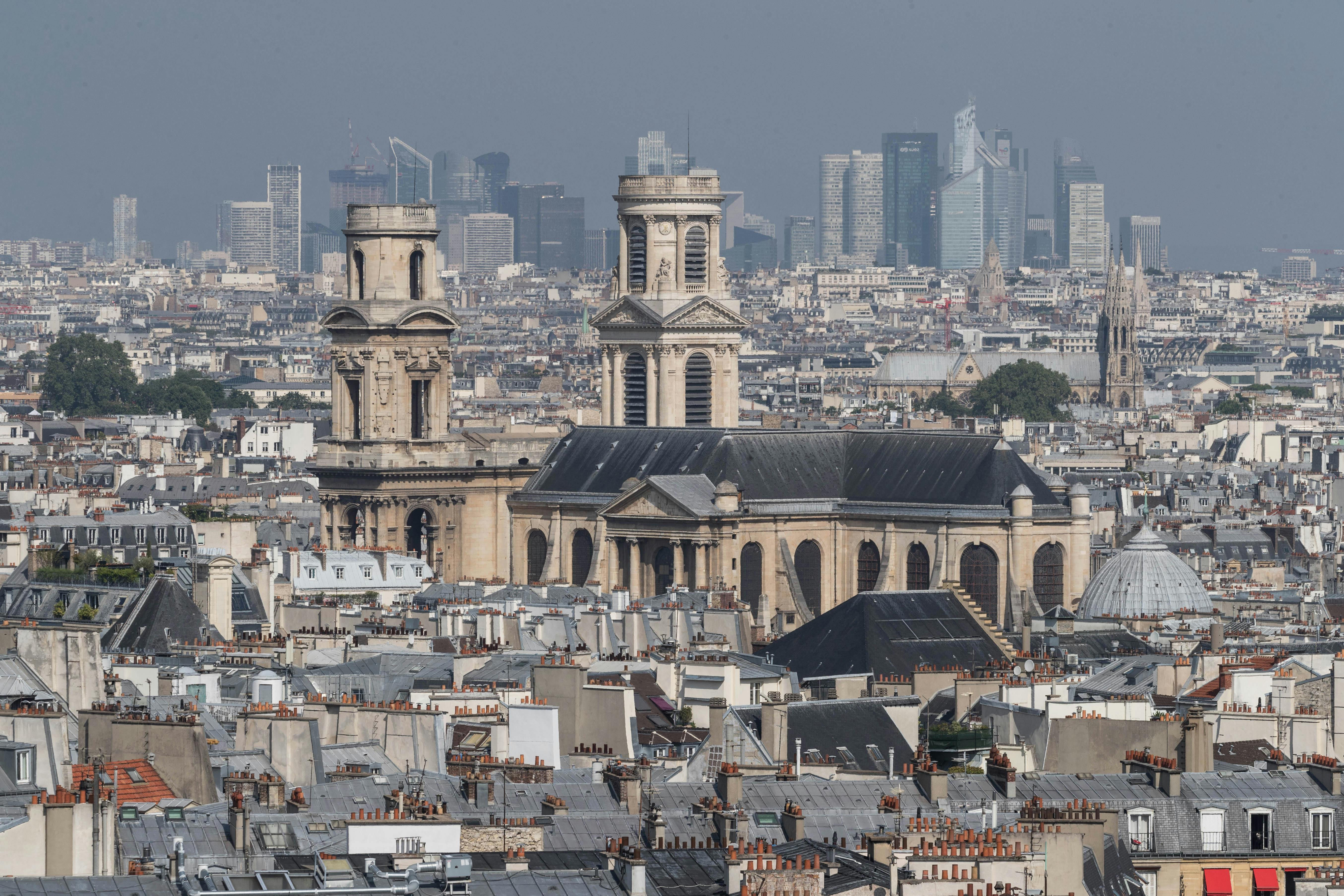 Paris Skyline city skyline wallpaper, 5419x3613