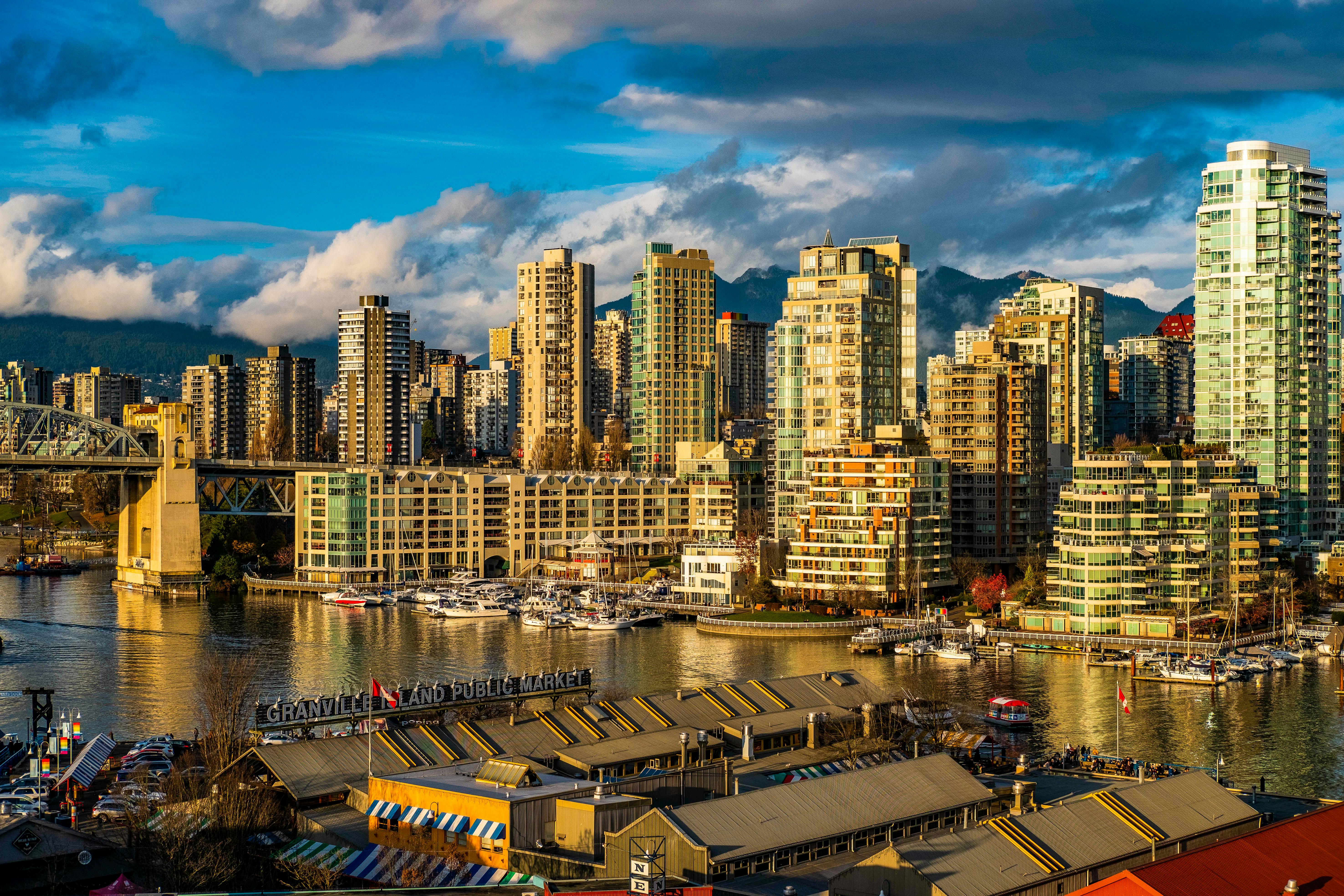 Vancouver, BC city skyline wallpaper, 5903x3935