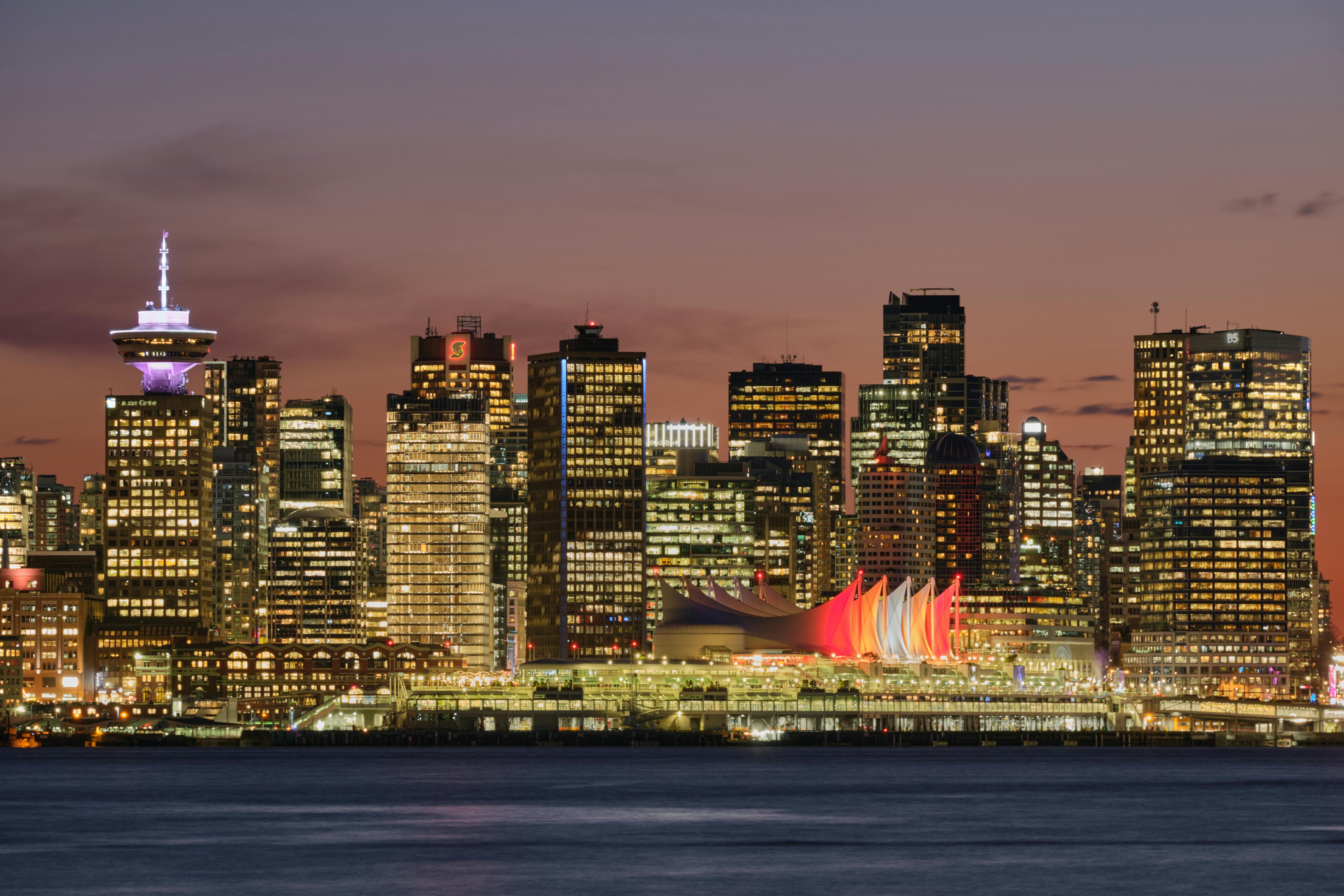 Vancouver, BC city skyline wallpaper, 5986x3991