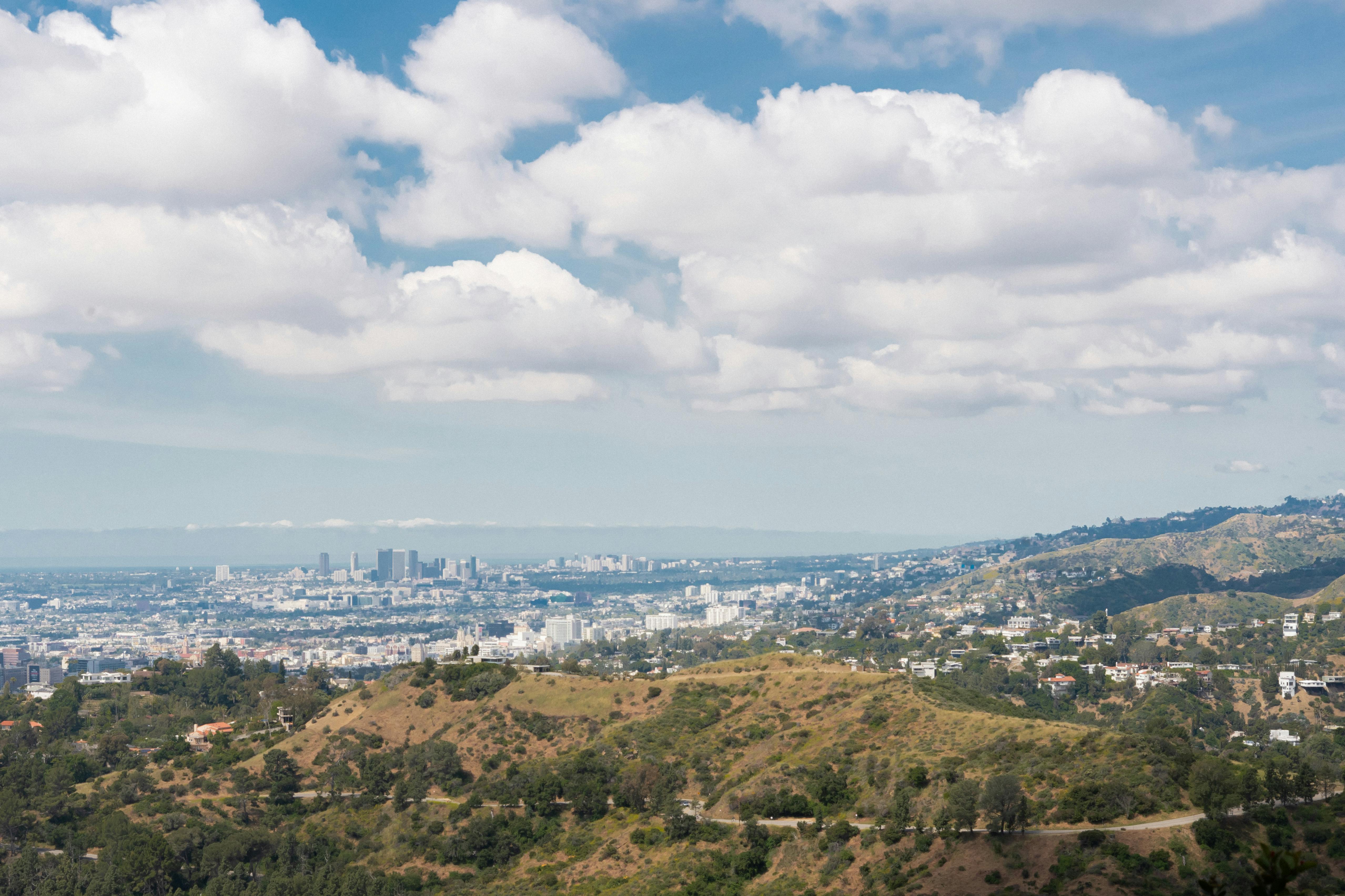 Los Angeles, CA city skyline wallpaper, 5114x3409
