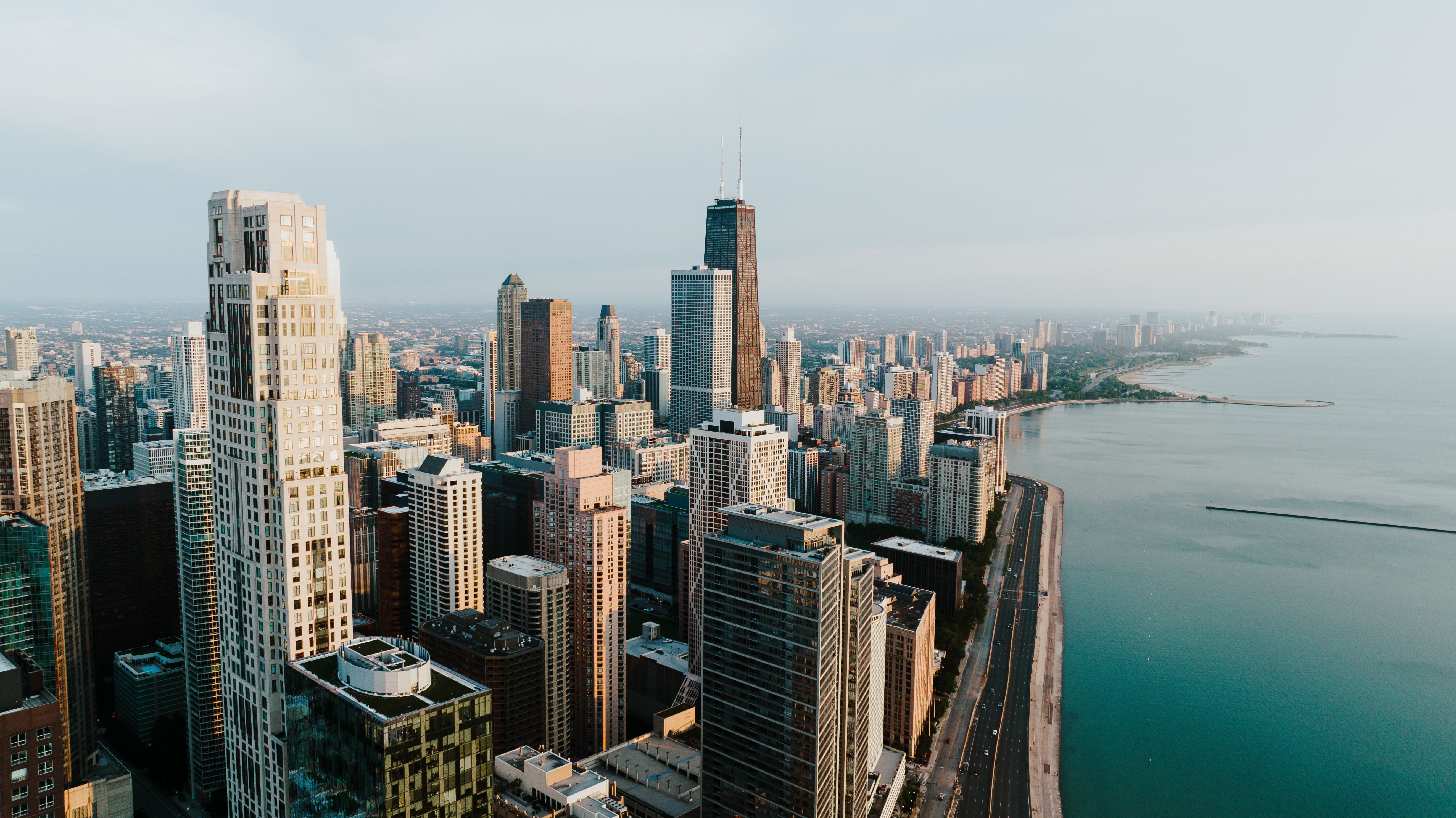 Chicago Skyline city skyline wallpaper, 5272x2962