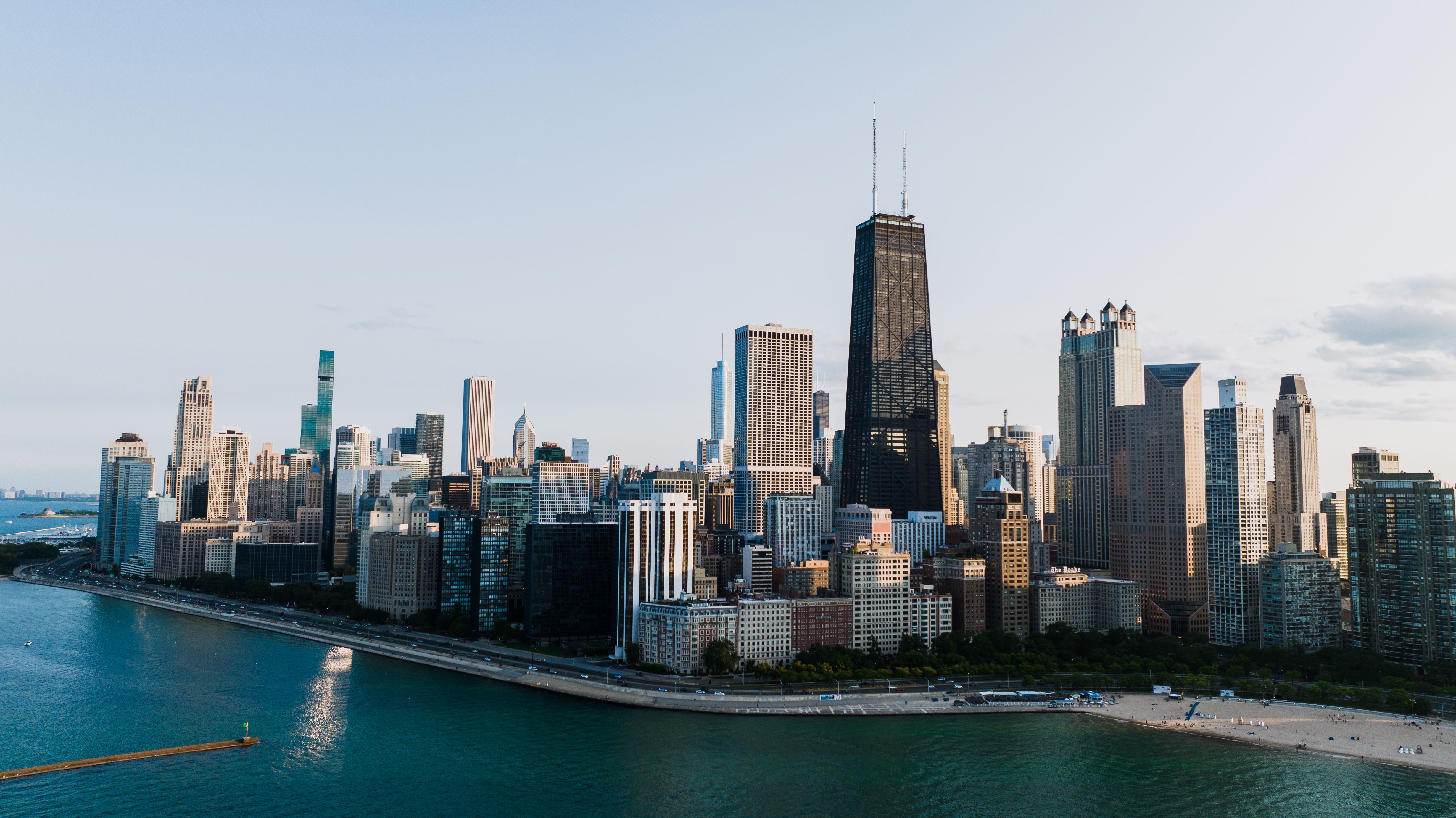 Chicago Skyline city skyline wallpaper, 5272x2962