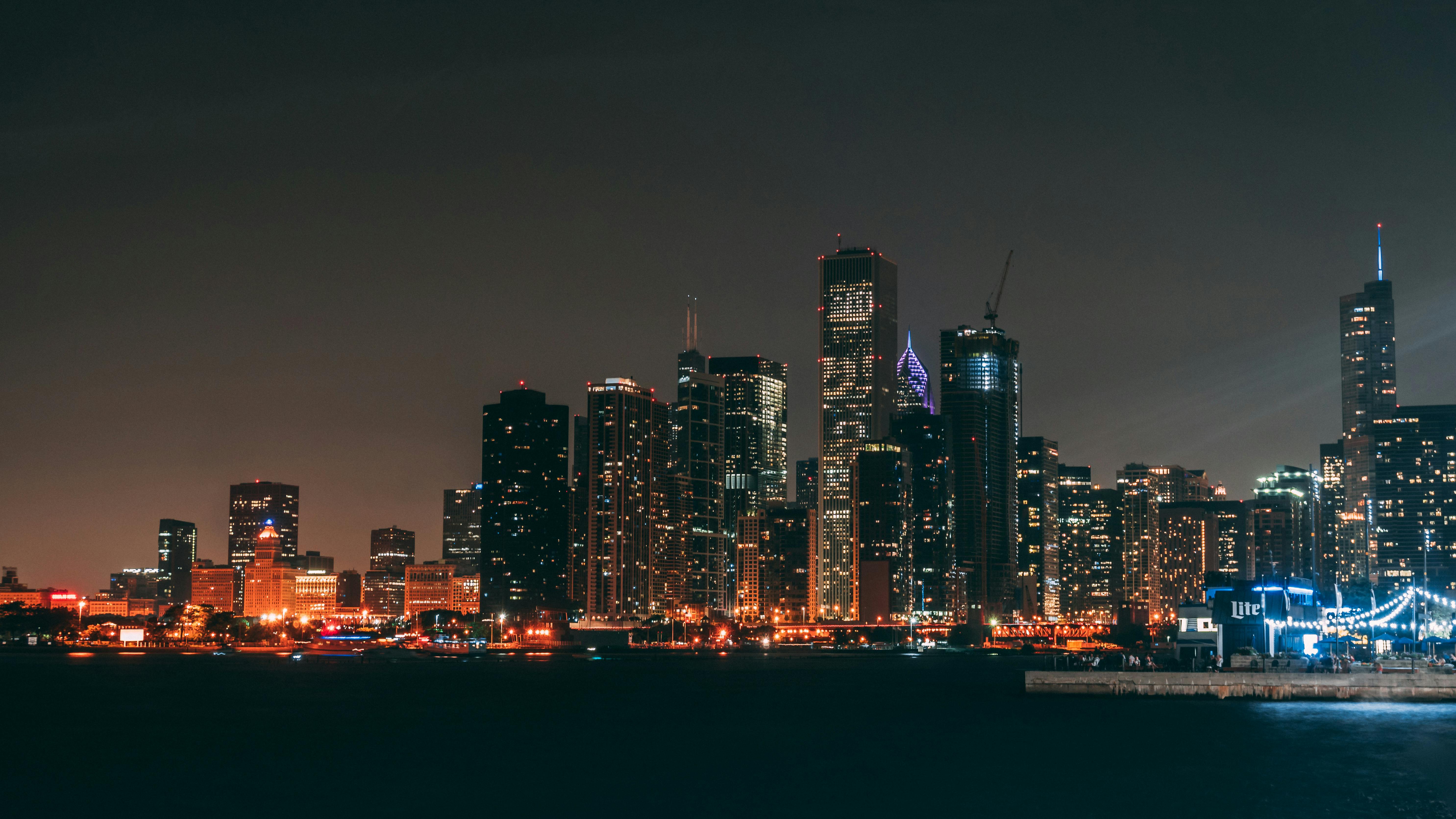Chicago Skyline city skyline wallpaper, 5942x3343