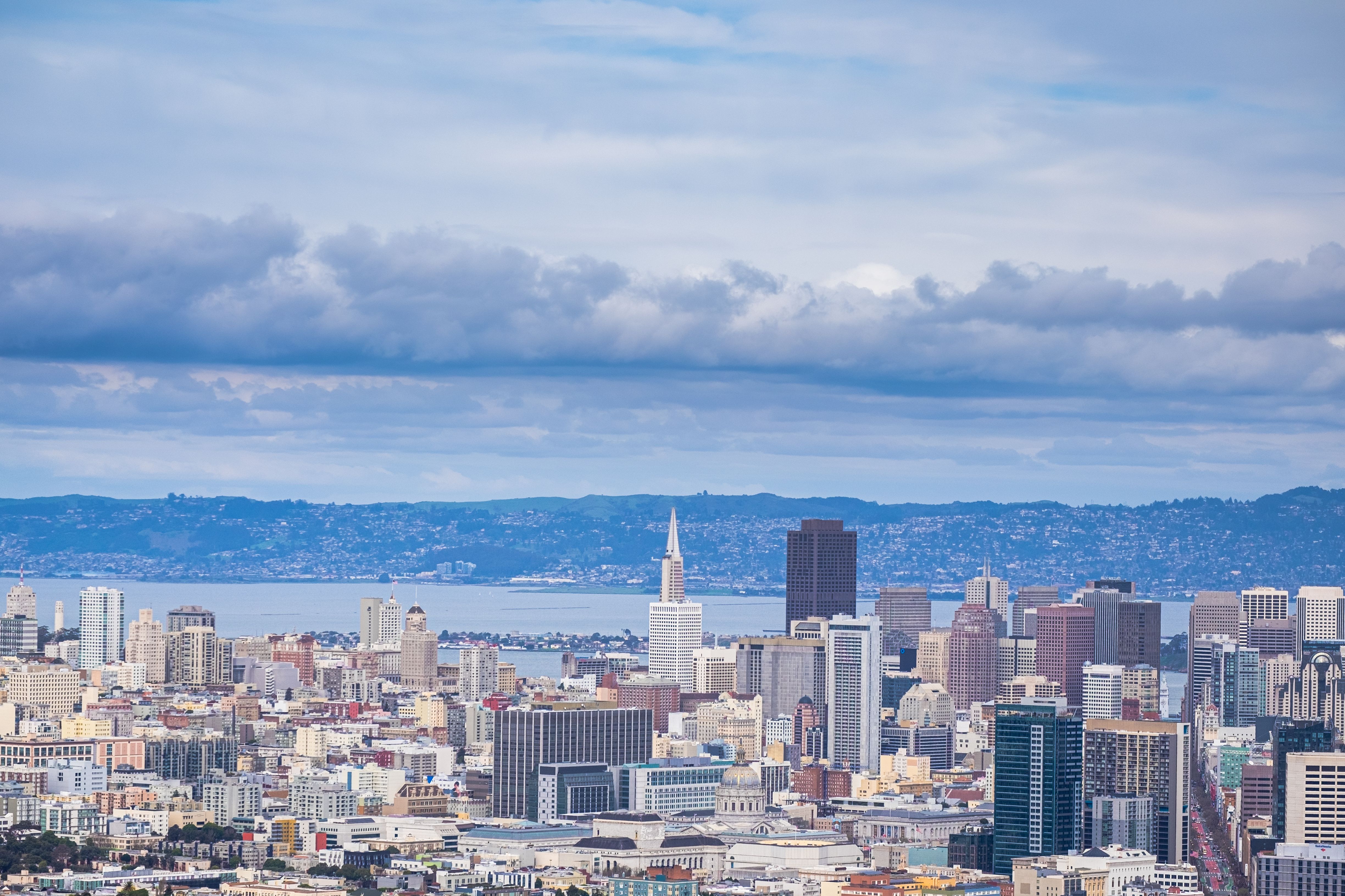 San Francisco, CA city skyline wallpaper, 4896x3264
