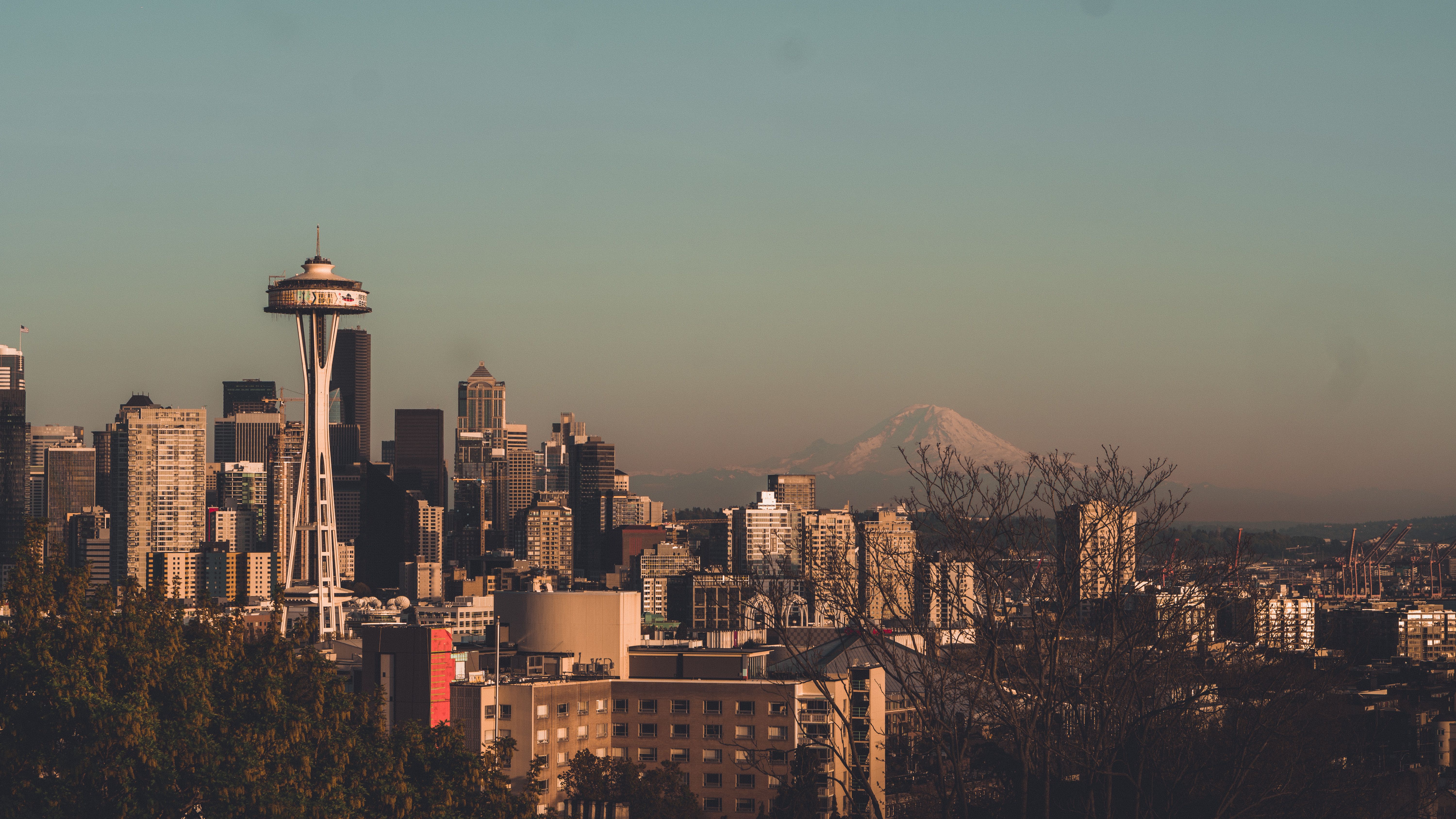 Seattle, WA city skyline wallpaper, 6000x3376
