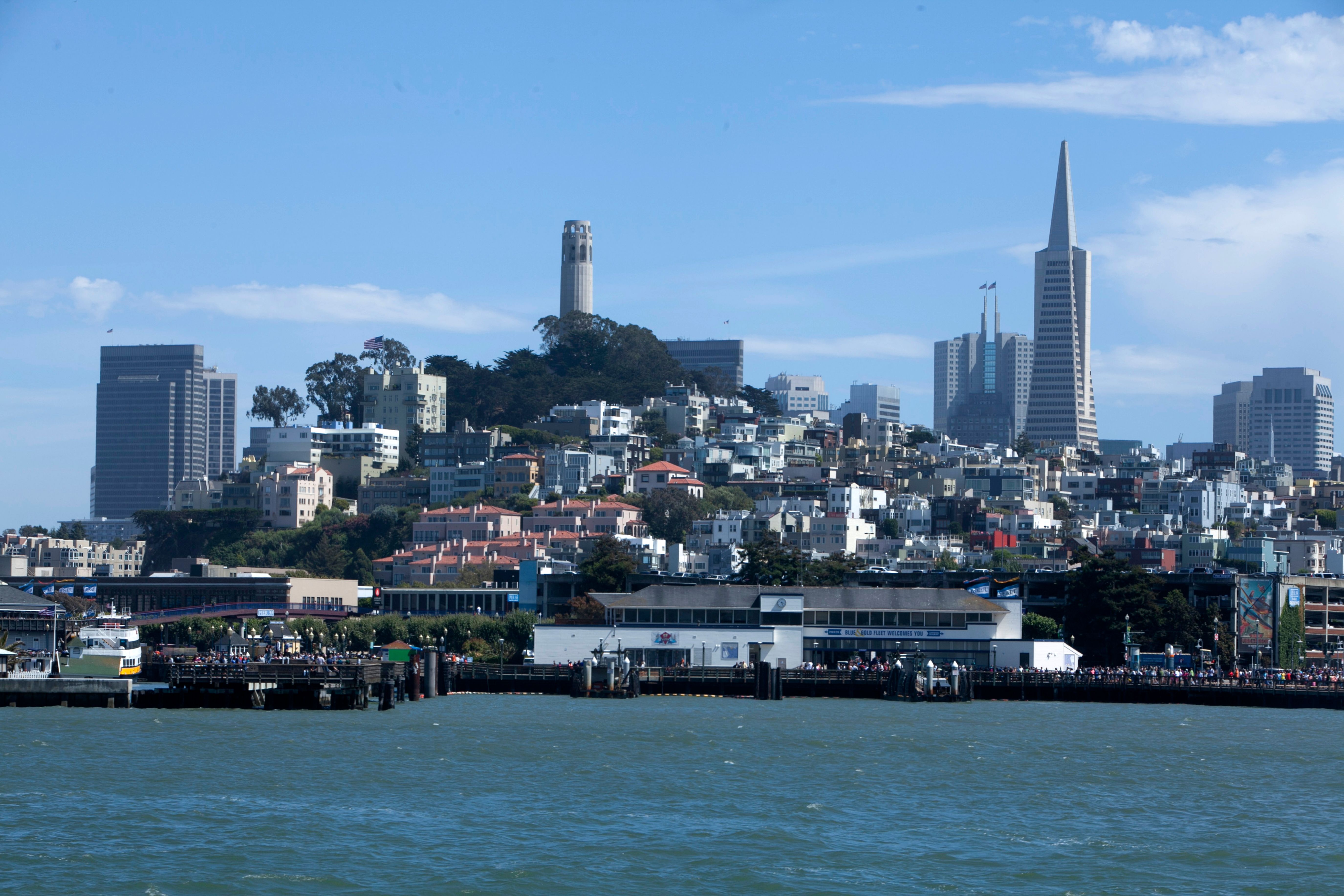 San Francisco, CA city skyline wallpaper, 5500x3667