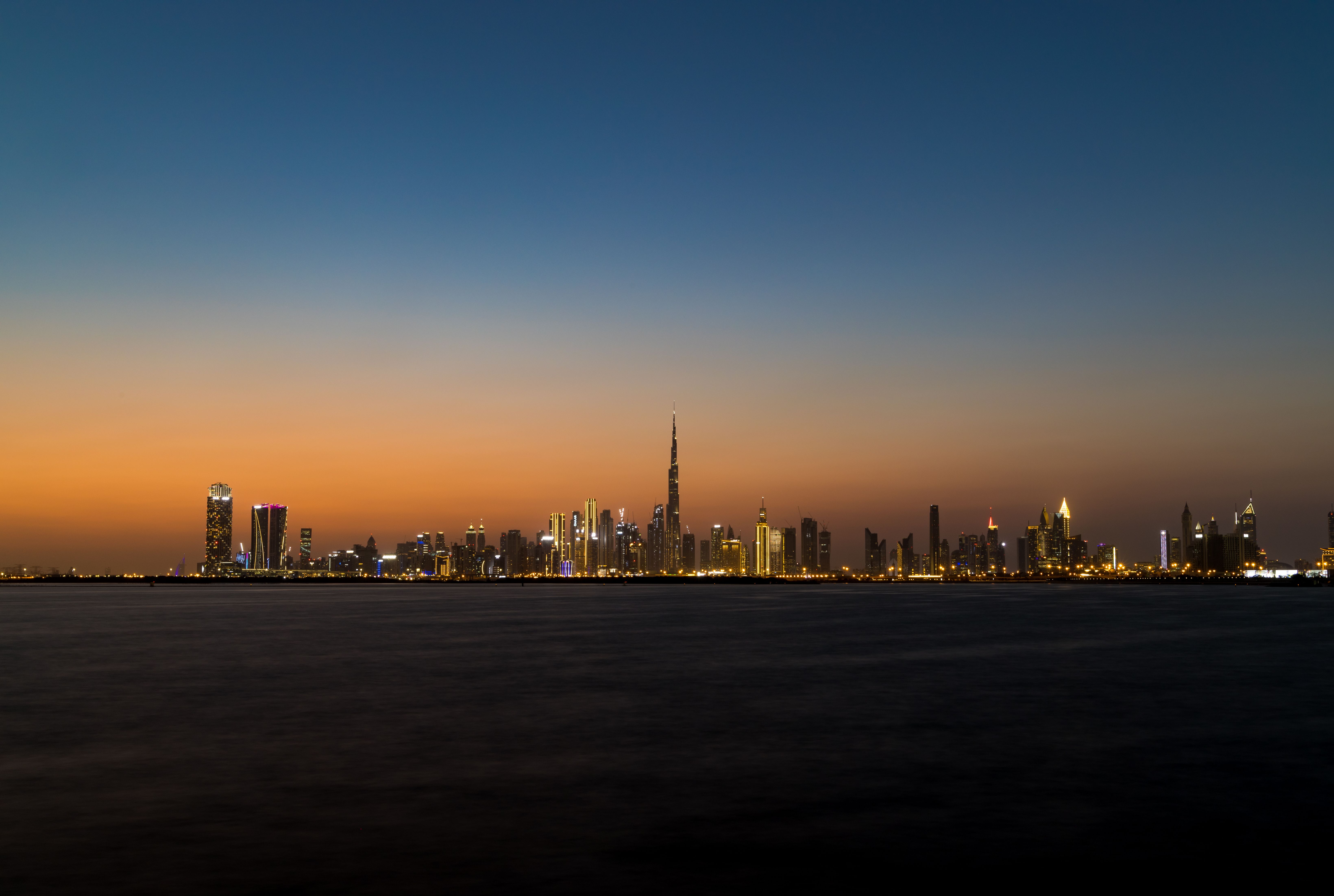 Dubai Skyline city skyline wallpaper, 6561x4409