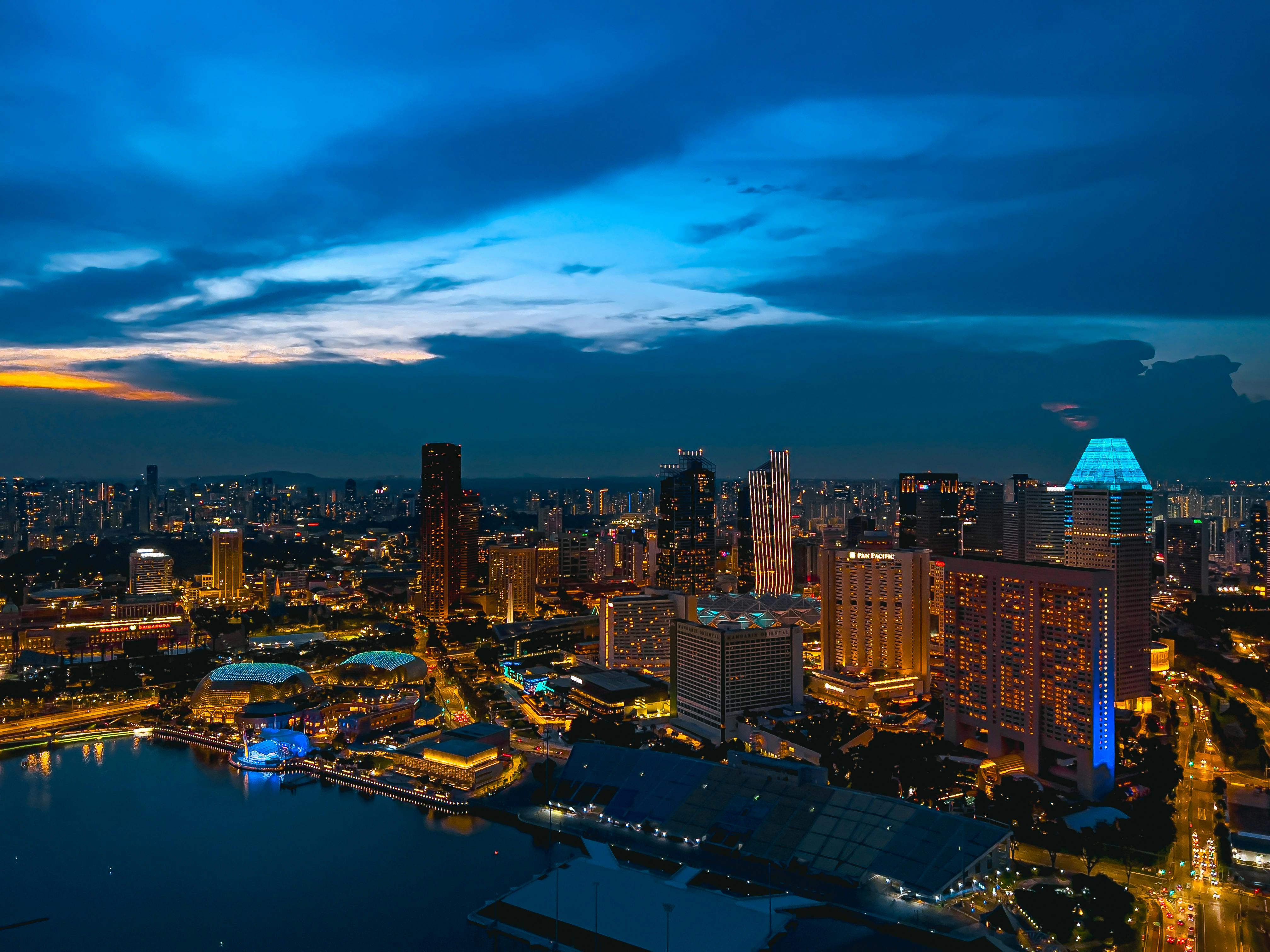 Singapore Skyline city skyline wallpaper, 4032x3024