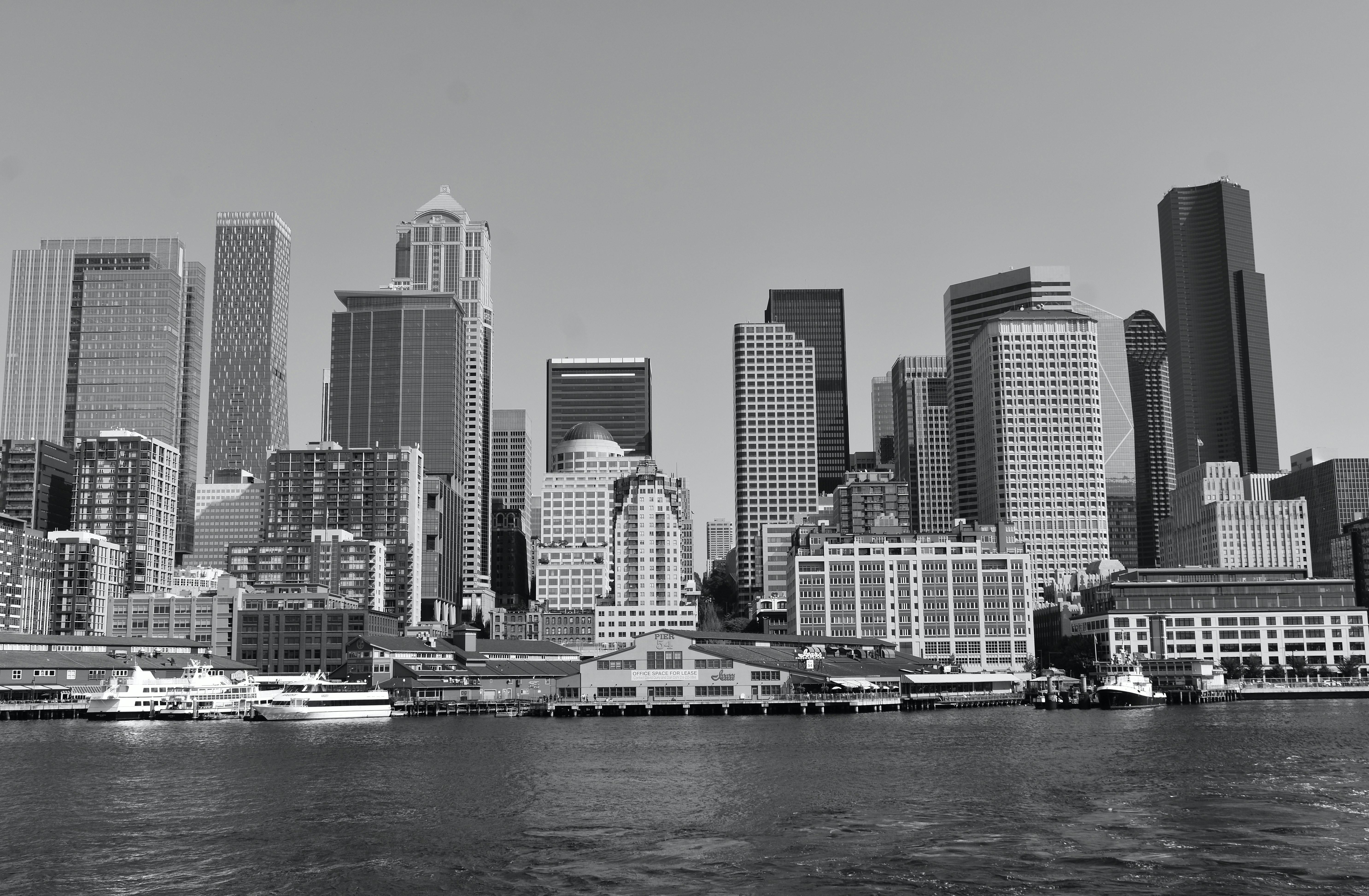 Seattle, WA city skyline wallpaper, 5944x3893
